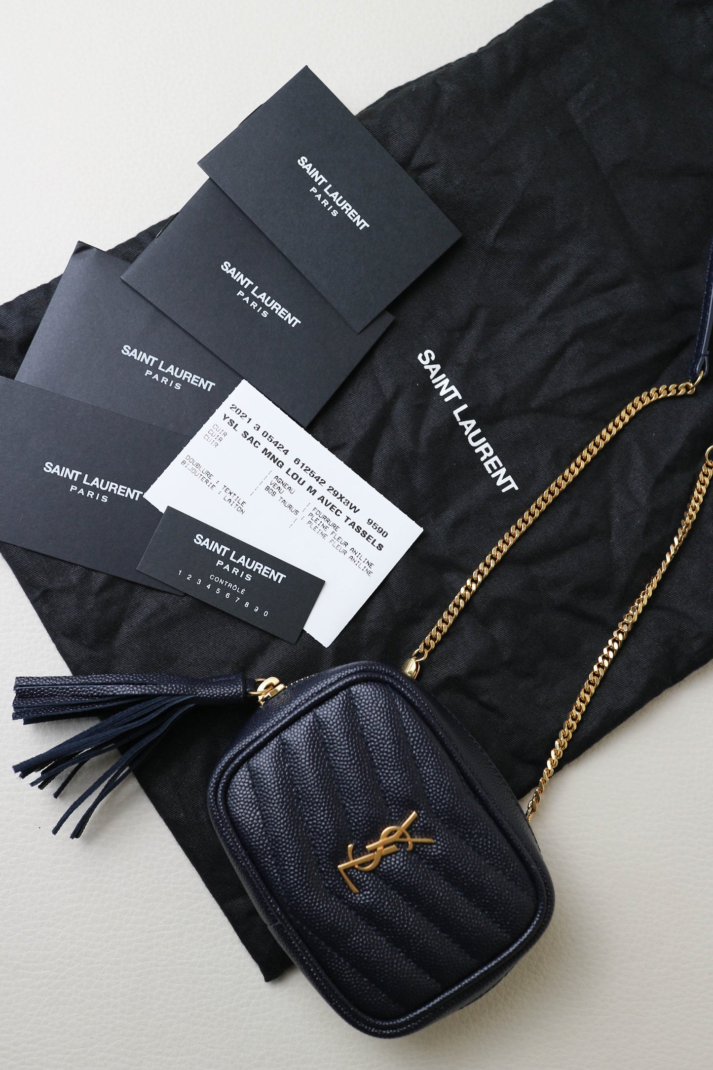 Saint Laurent Baby Lou Bag Navy