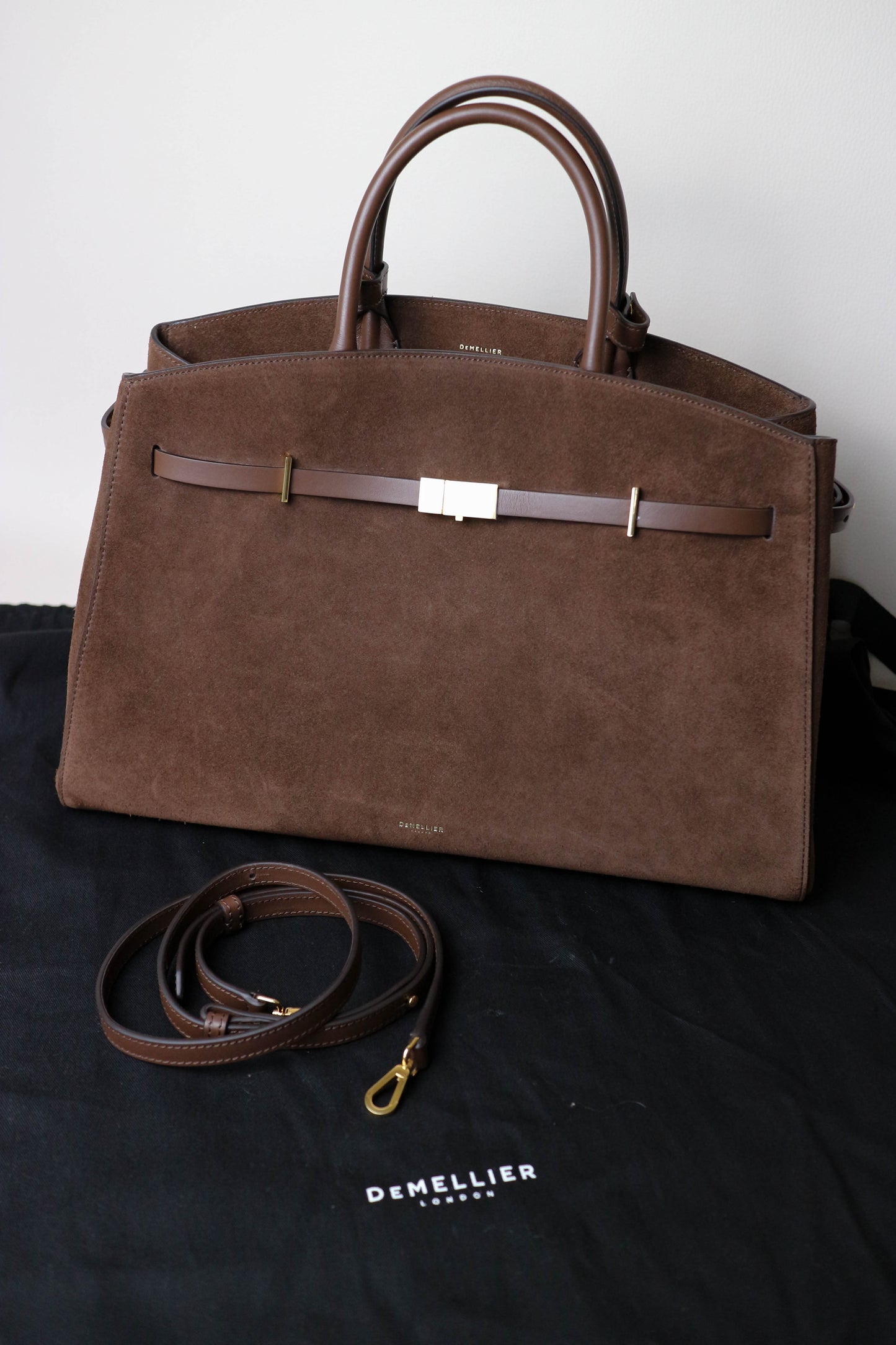 DeMellier Hudson Tote Bag Large Suede
