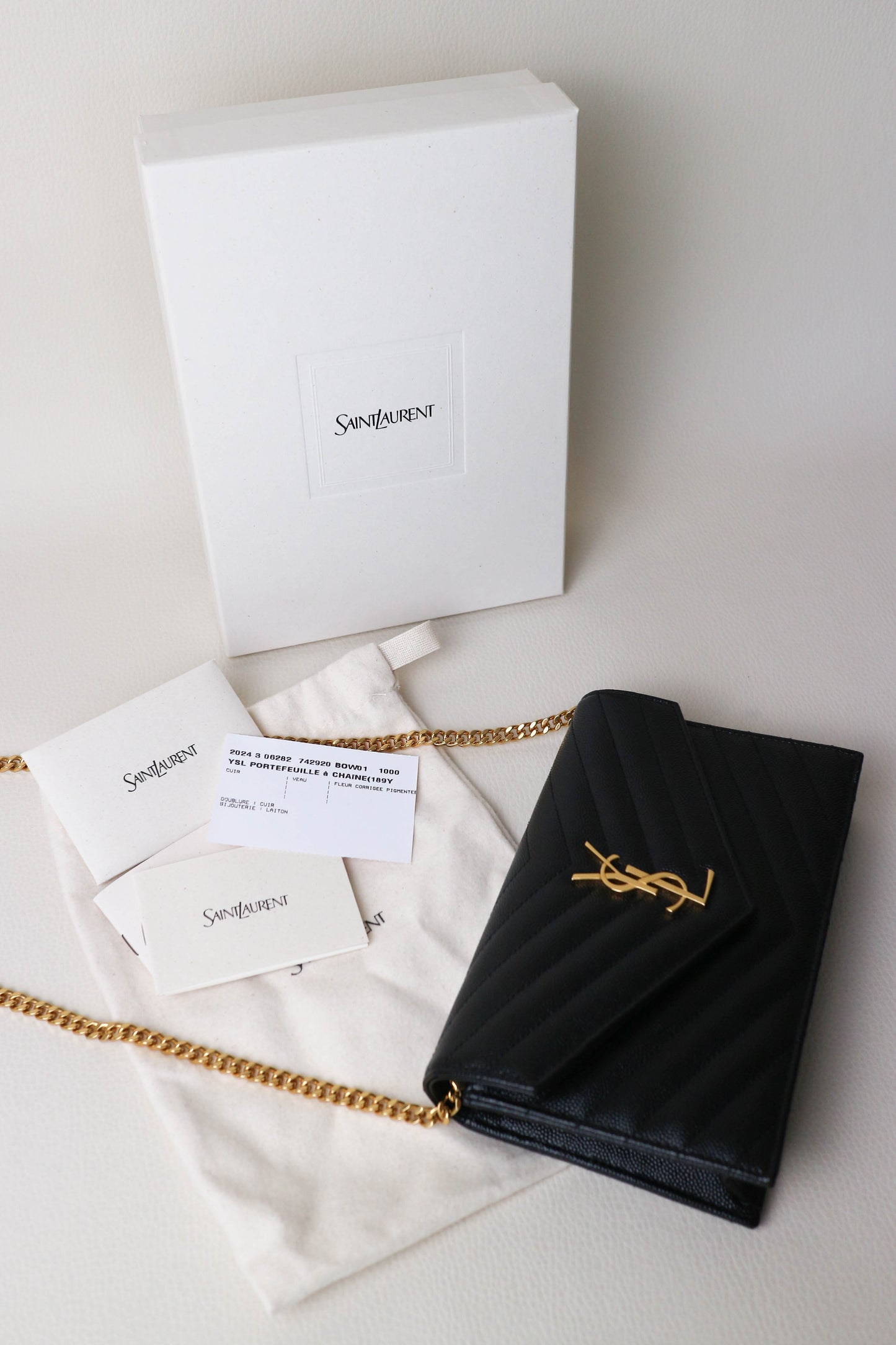 Saint Laurent Cassandre WOC Bag Black