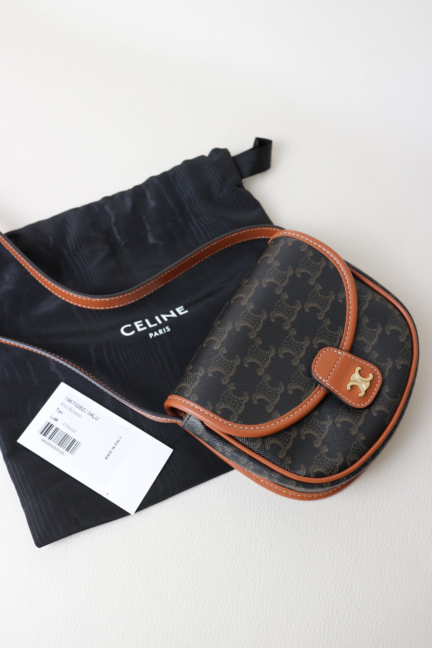 CELINE Triomphe Mini Besace Crossbody Bag