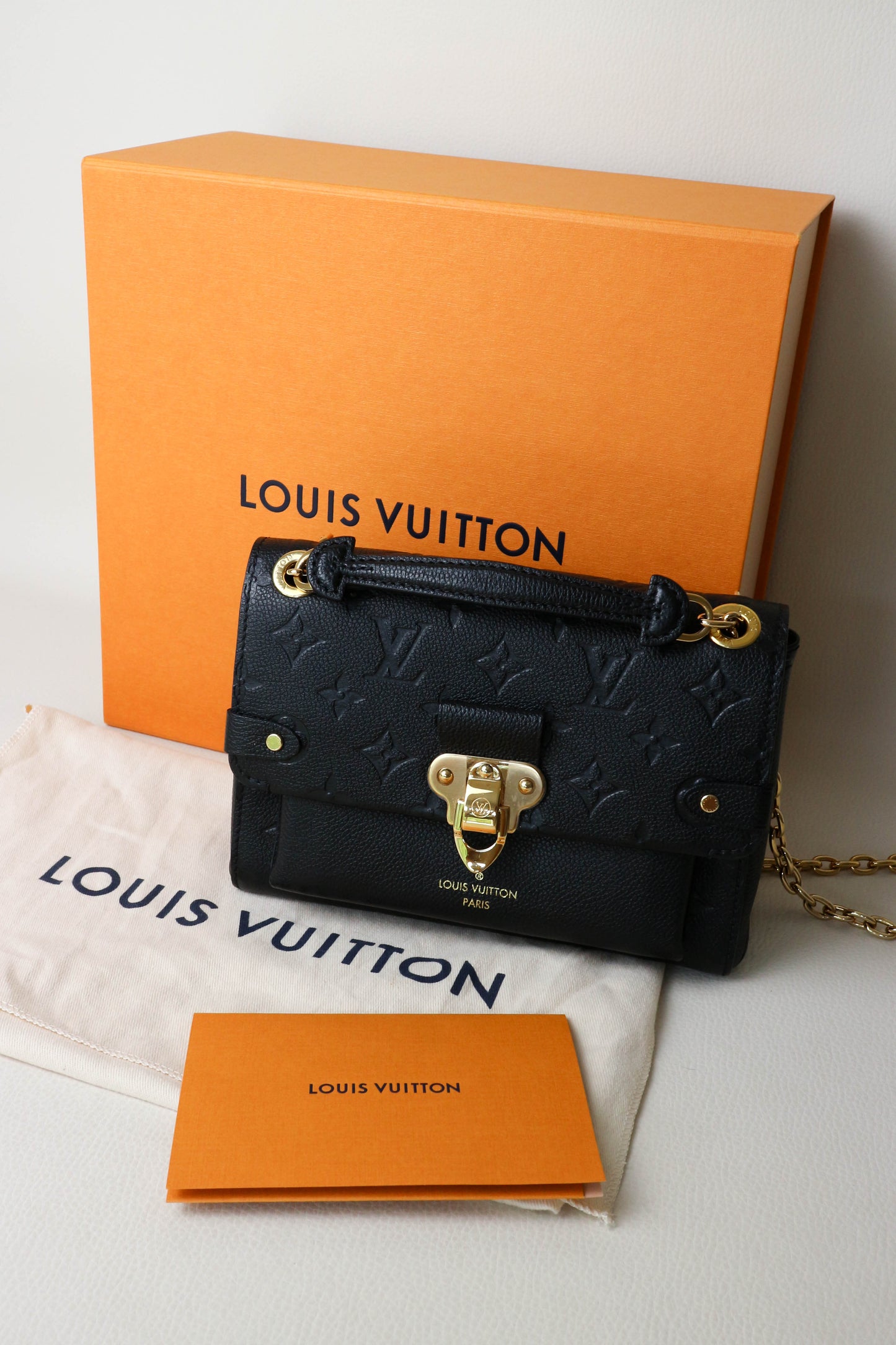 Louis Vuitton Empreinte Vavin Shoulder Bag Black