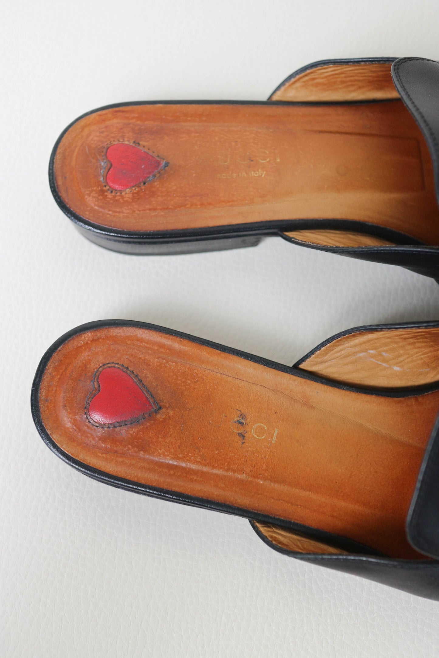 Gucci Marmont Leather Mules