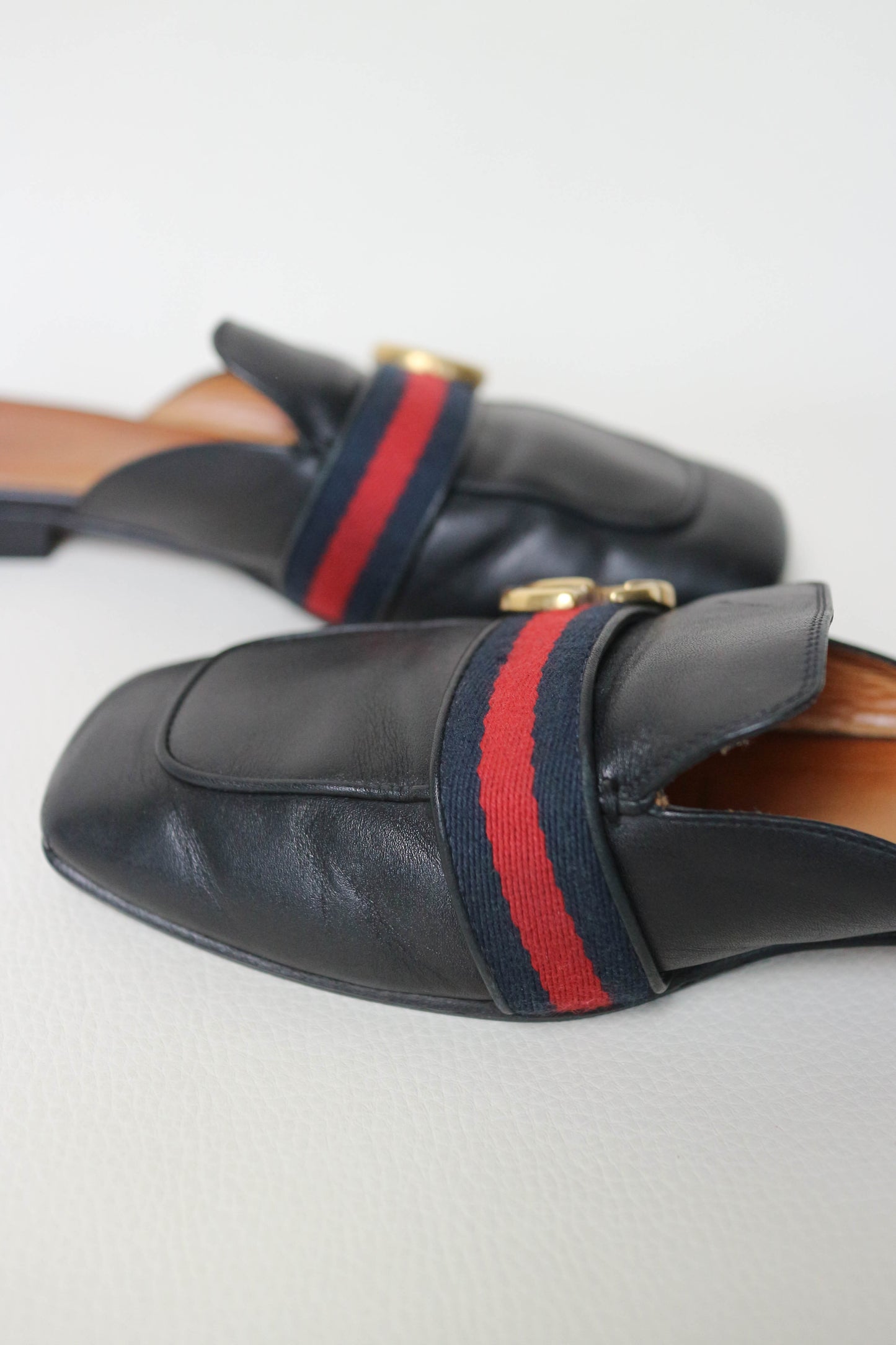 Gucci Marmont Leather Mules