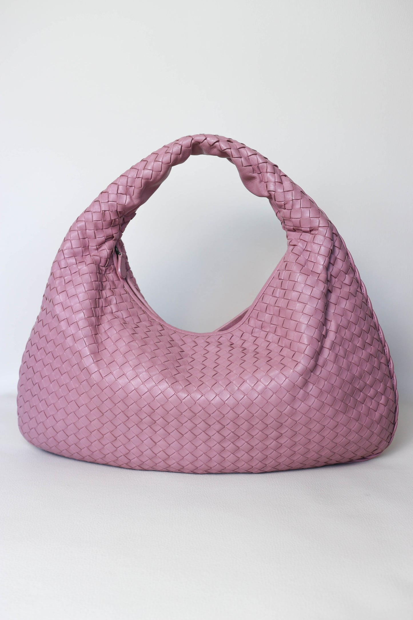 Bottega Veneta Intrecciato Hobo Bag Pink