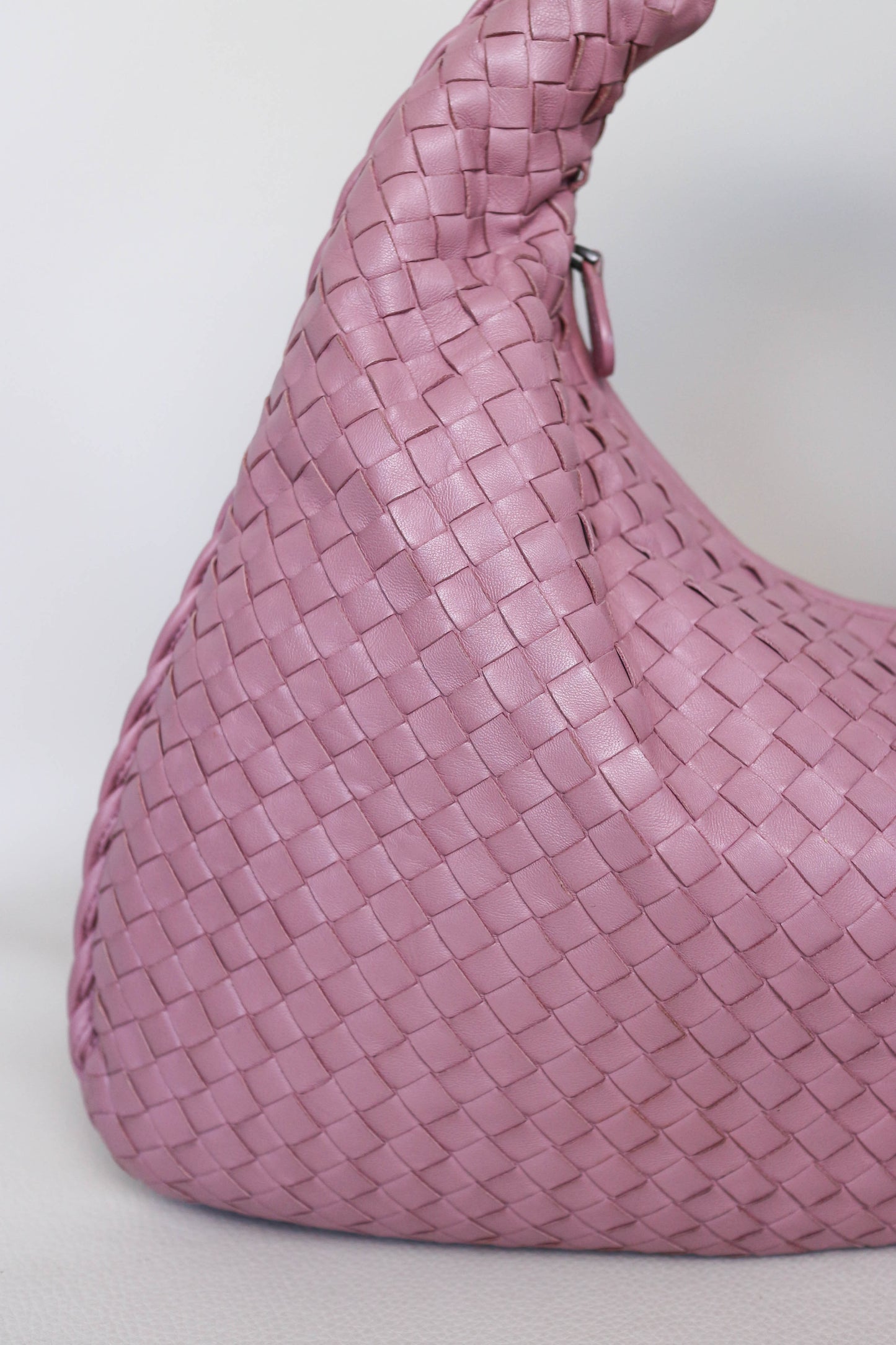 Bottega Veneta Intrecciato Hobo Bag Pink