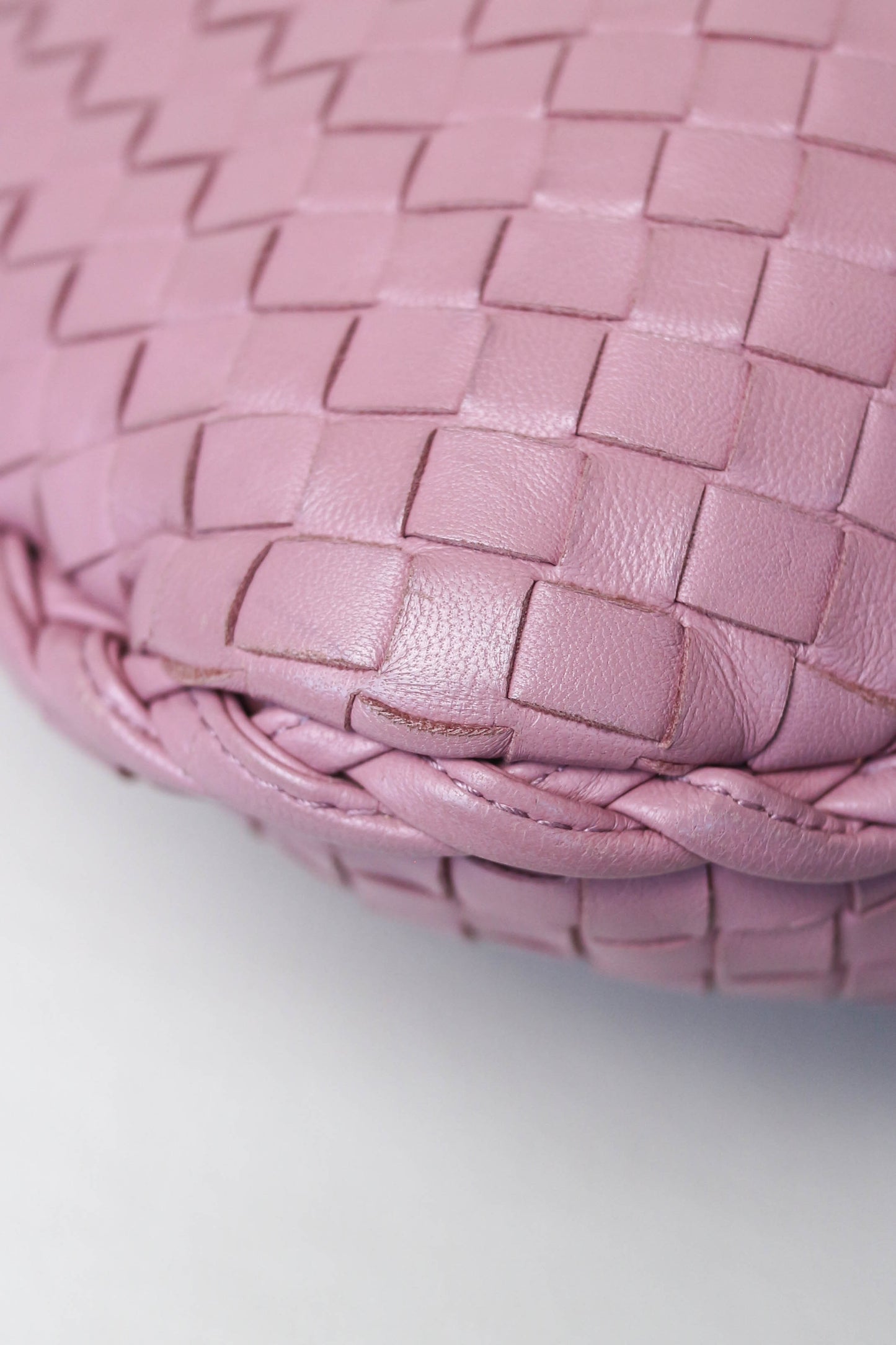Bottega Veneta Intrecciato Hobo Bag Pink