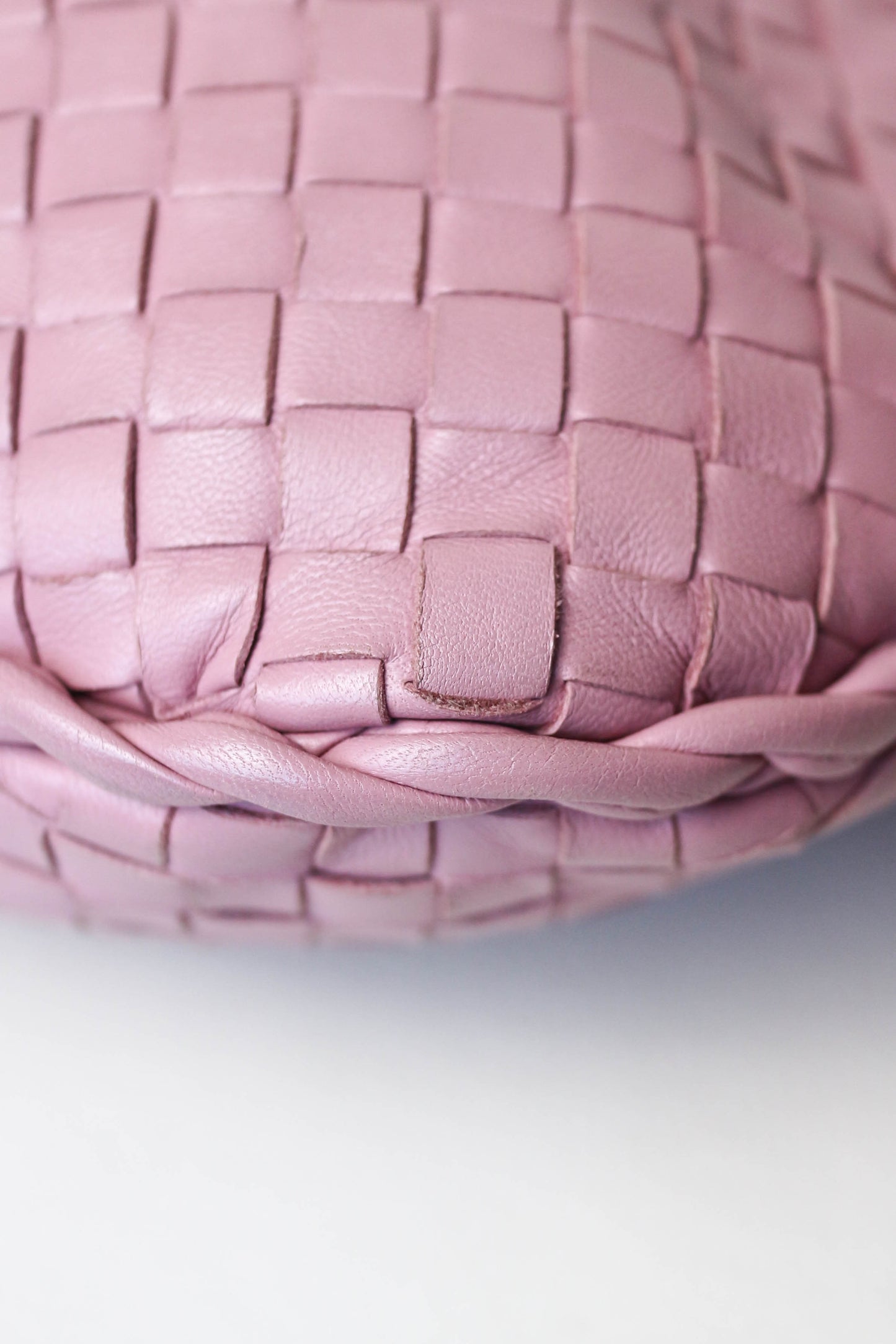 Bottega Veneta Intrecciato Hobo Bag Pink