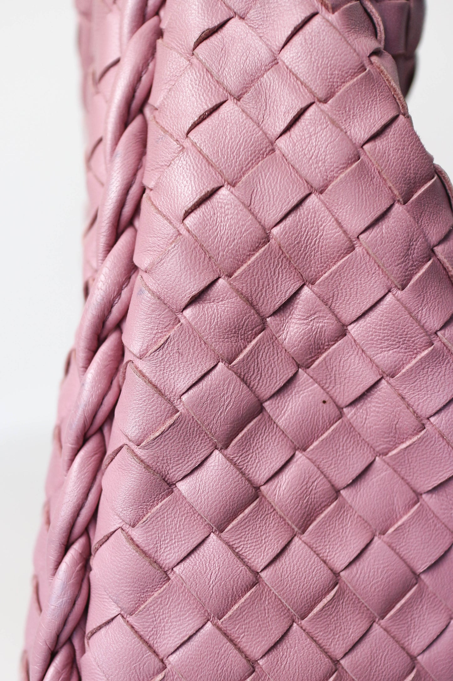 Bottega Veneta Intrecciato Hobo Bag Pink