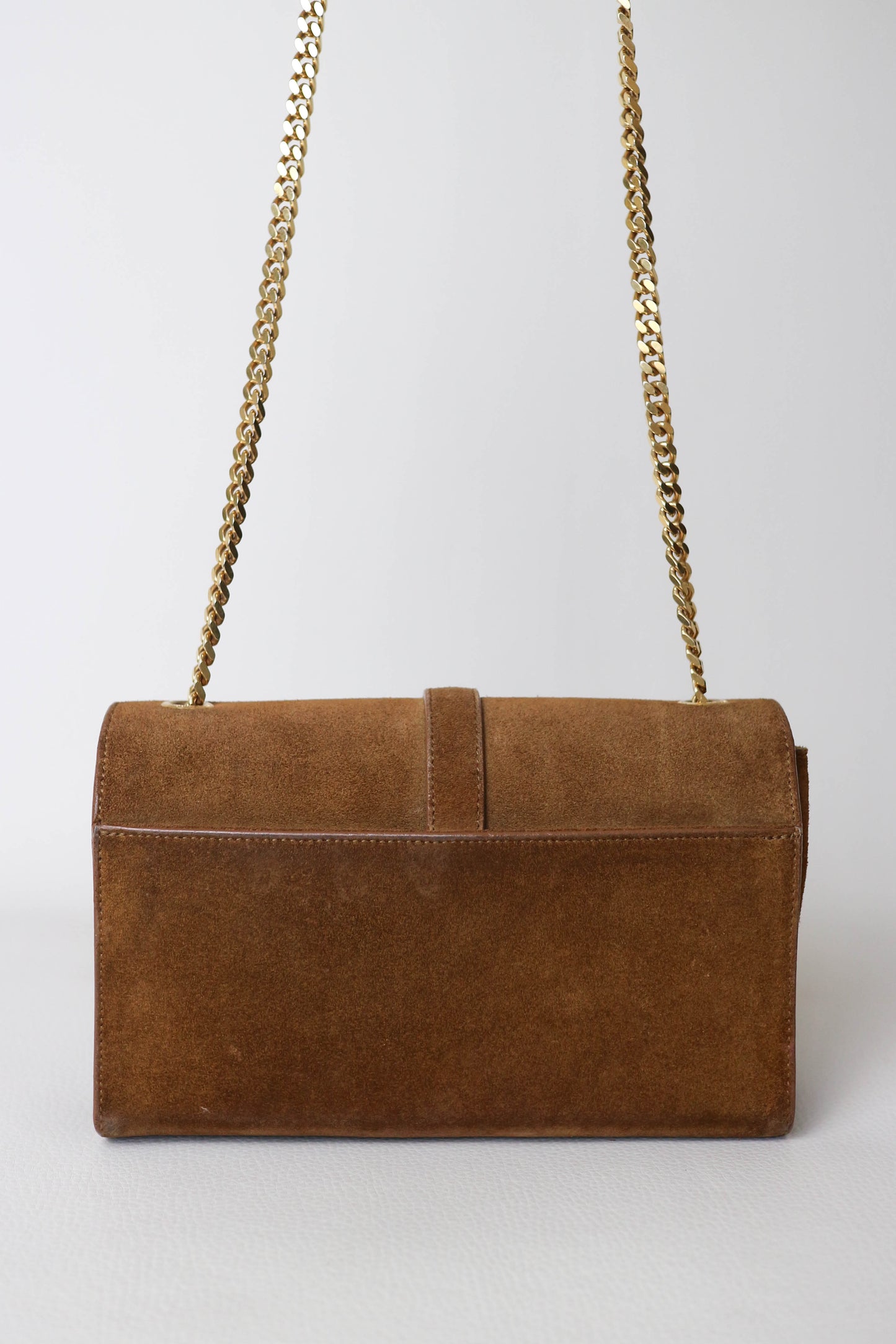 Saint Laurent Suede Fringe Shoulder Bag