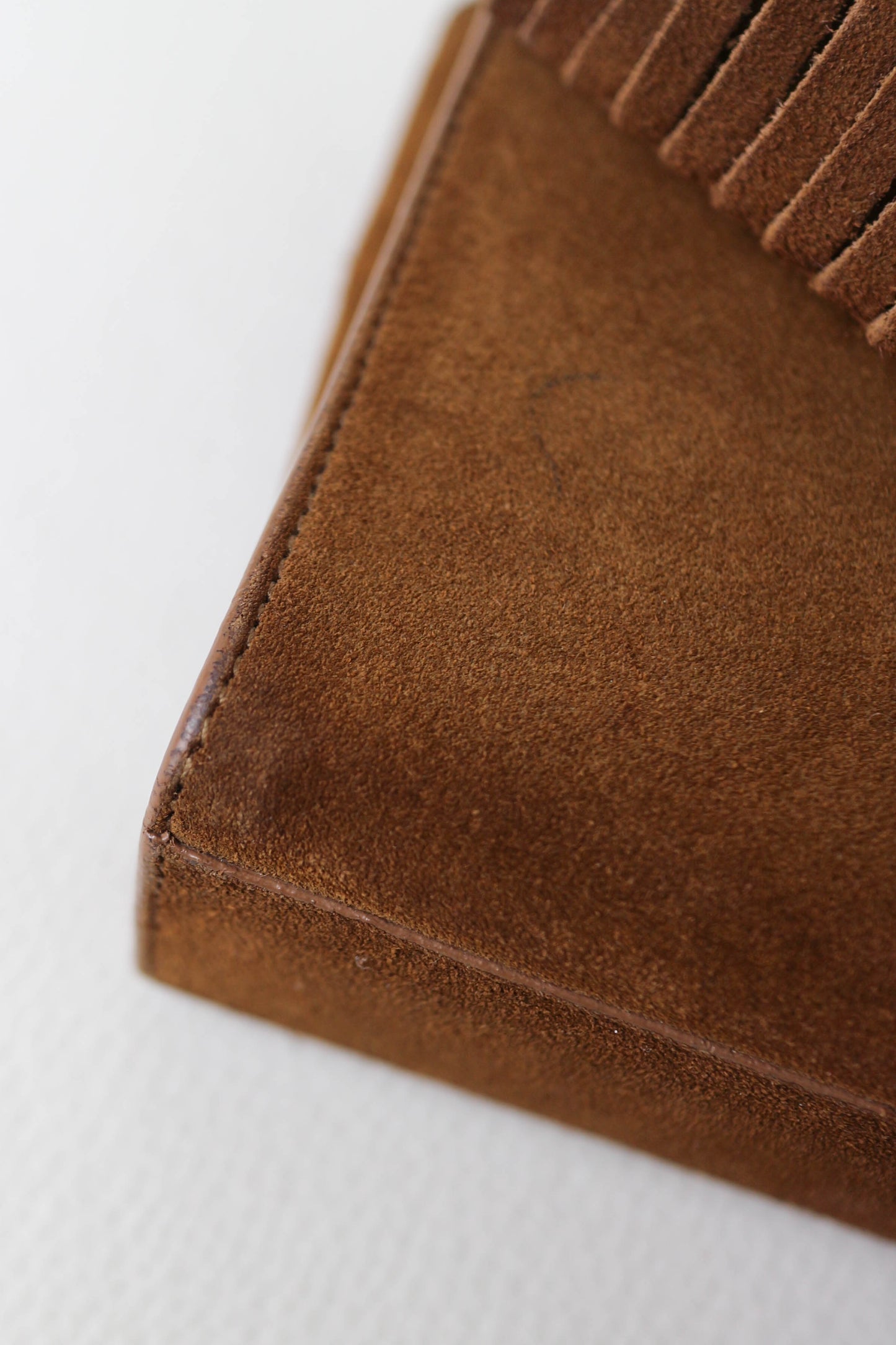 Saint Laurent Suede Fringe Shoulder Bag