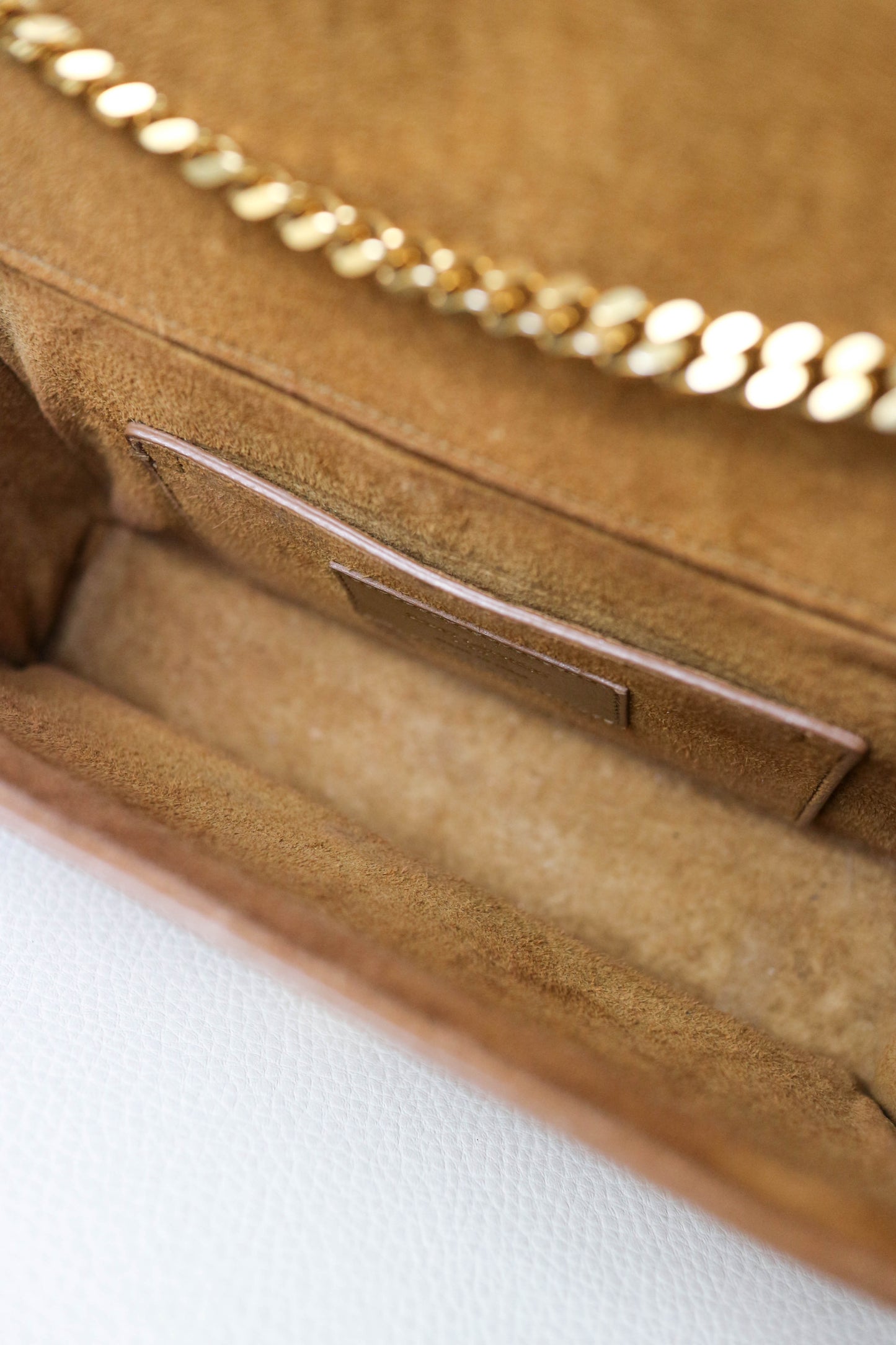 Saint Laurent Suede Fringe Shoulder Bag