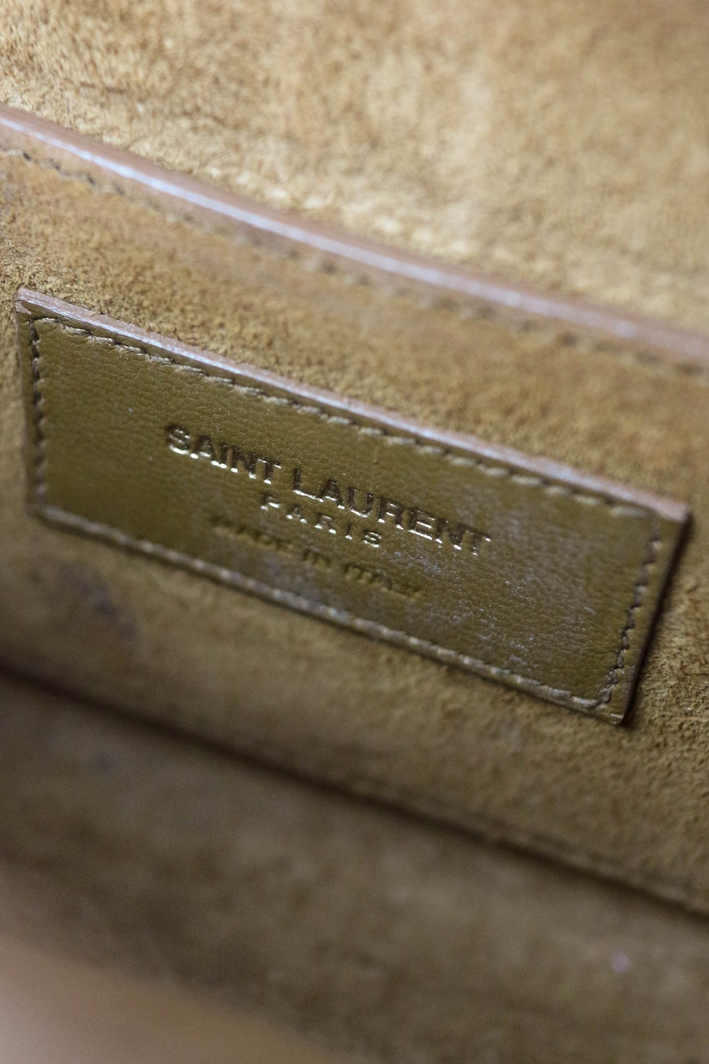 Saint Laurent Suede Fringe Shoulder Bag