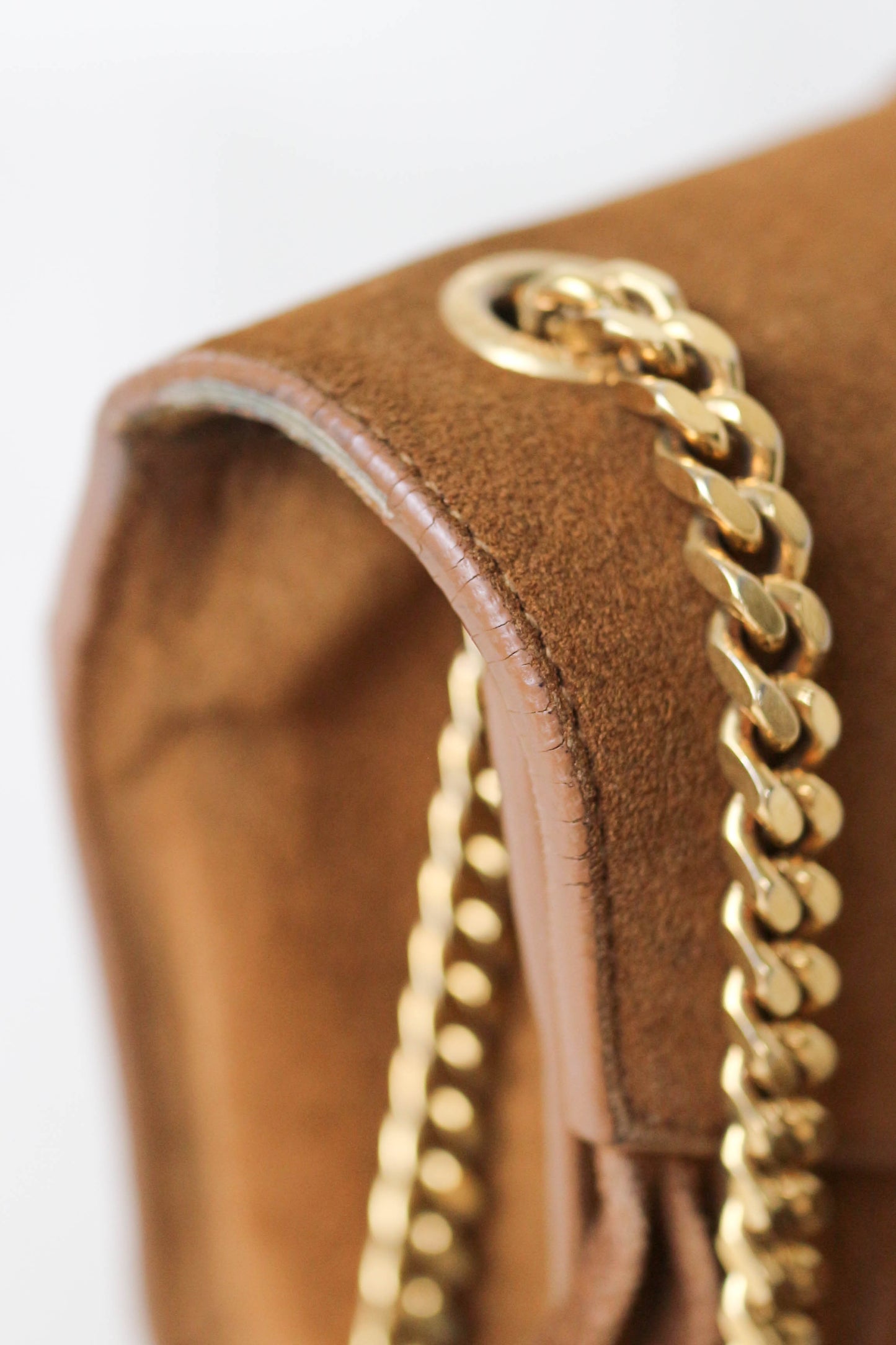 Saint Laurent Suede Fringe Shoulder Bag