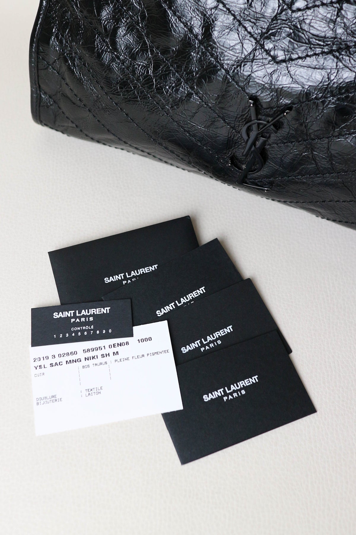 Saint Laurent Niki Shopper Tote Bag Medium Black
