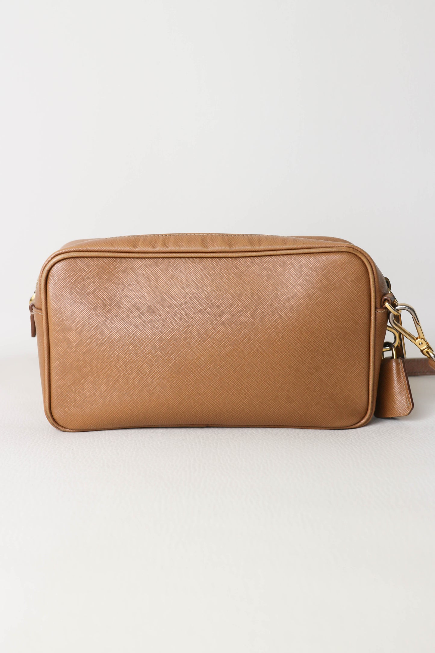 Prada Leather Crossbody Bag Brown