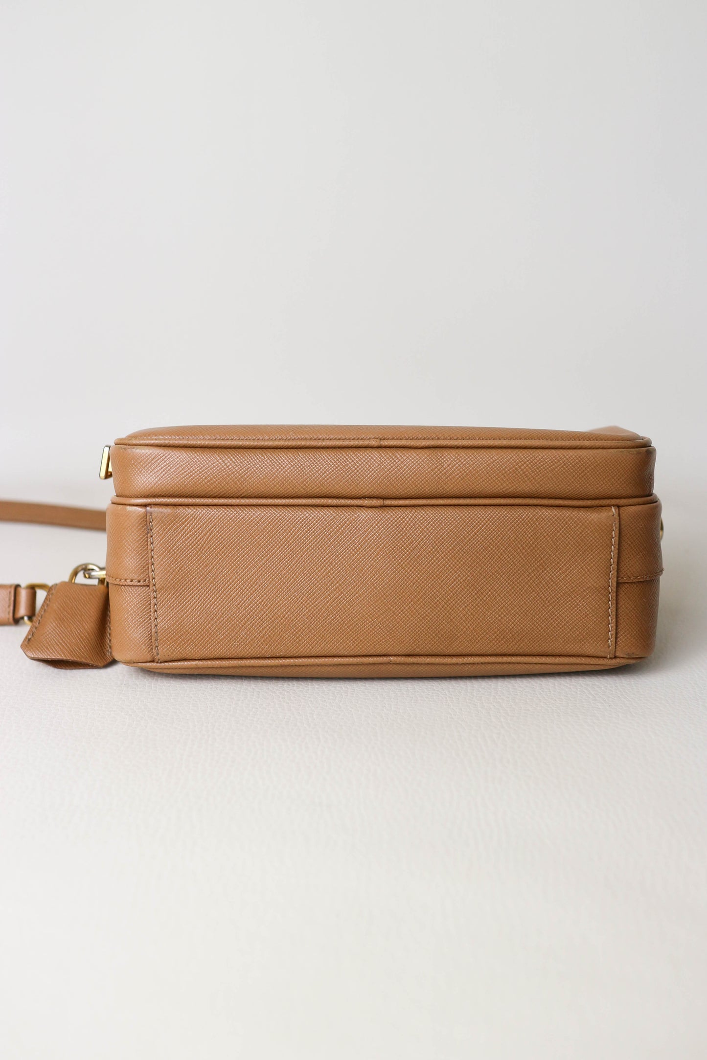 Prada Leather Crossbody Bag Brown