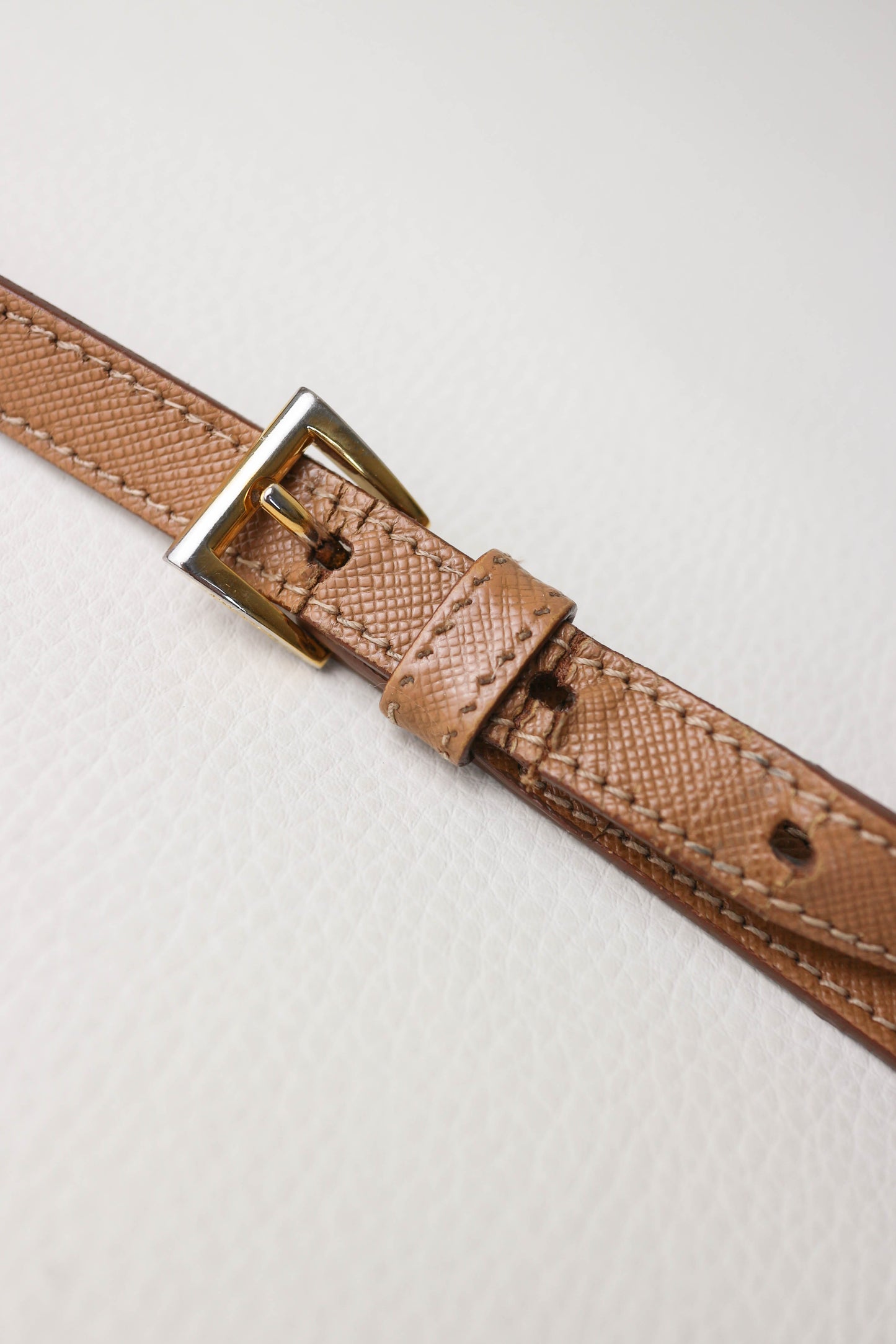 Prada Leather Crossbody Bag Brown