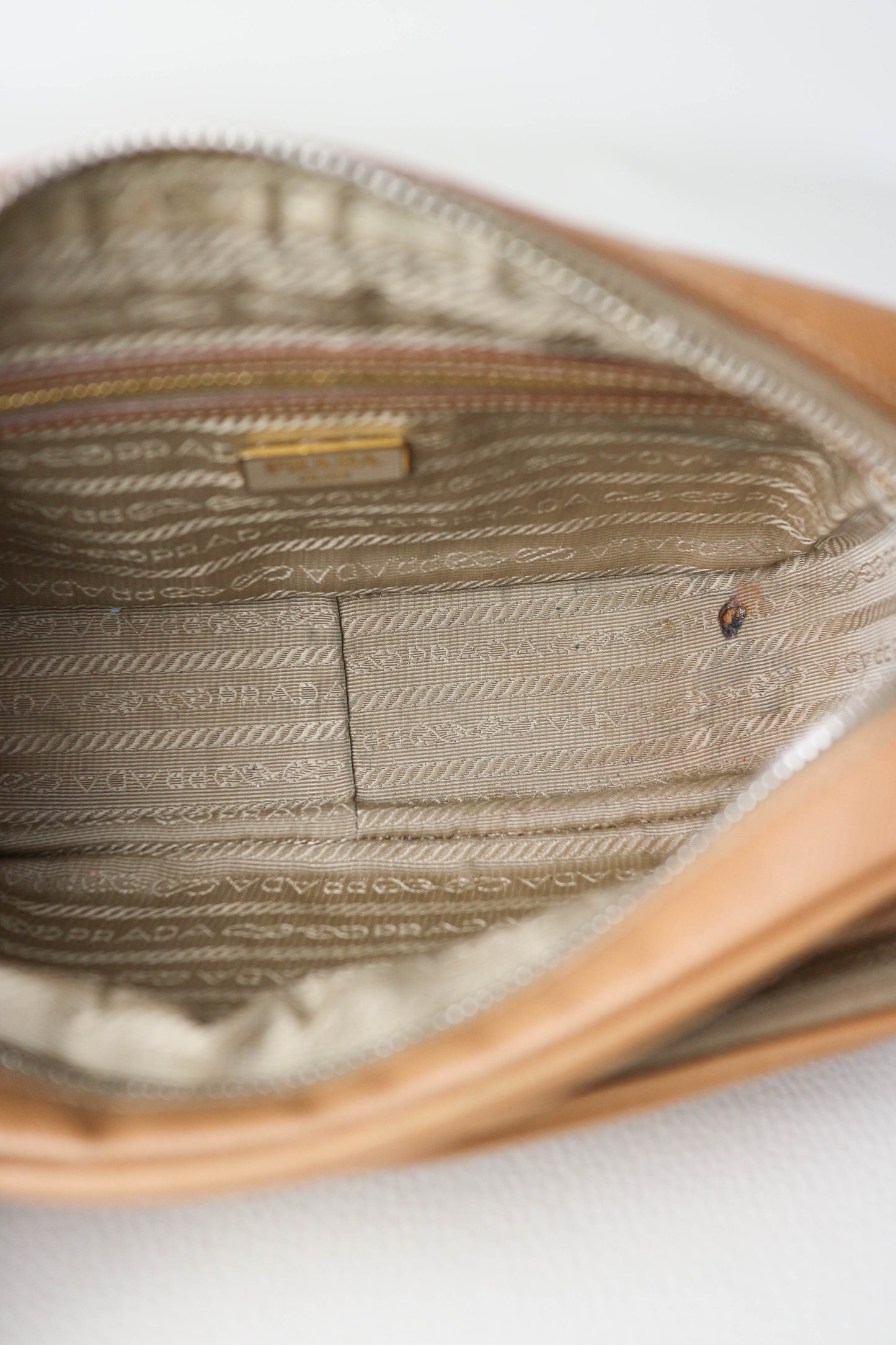 Prada Leather Crossbody Bag Brown