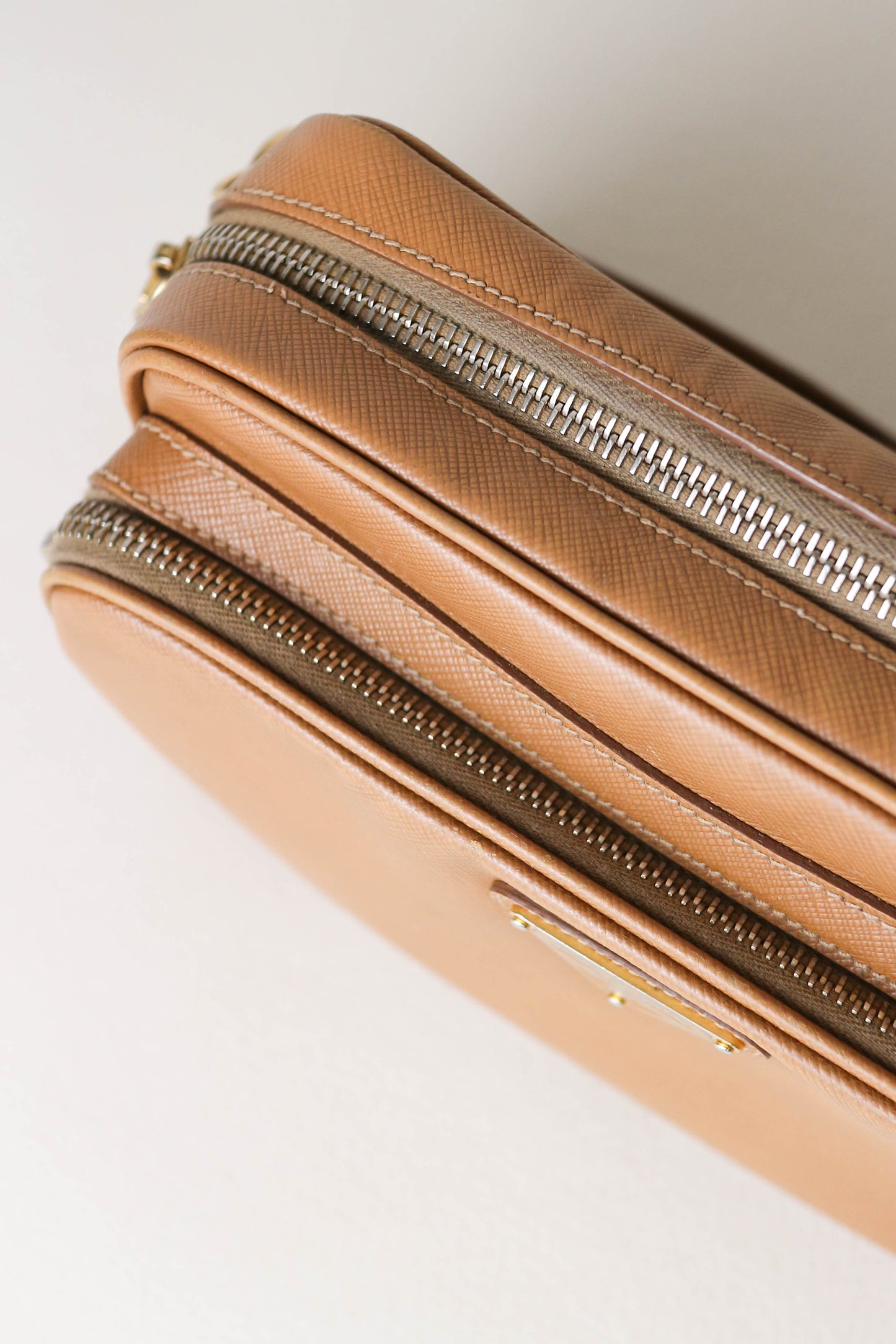 Prada Leather Crossbody Bag Brown