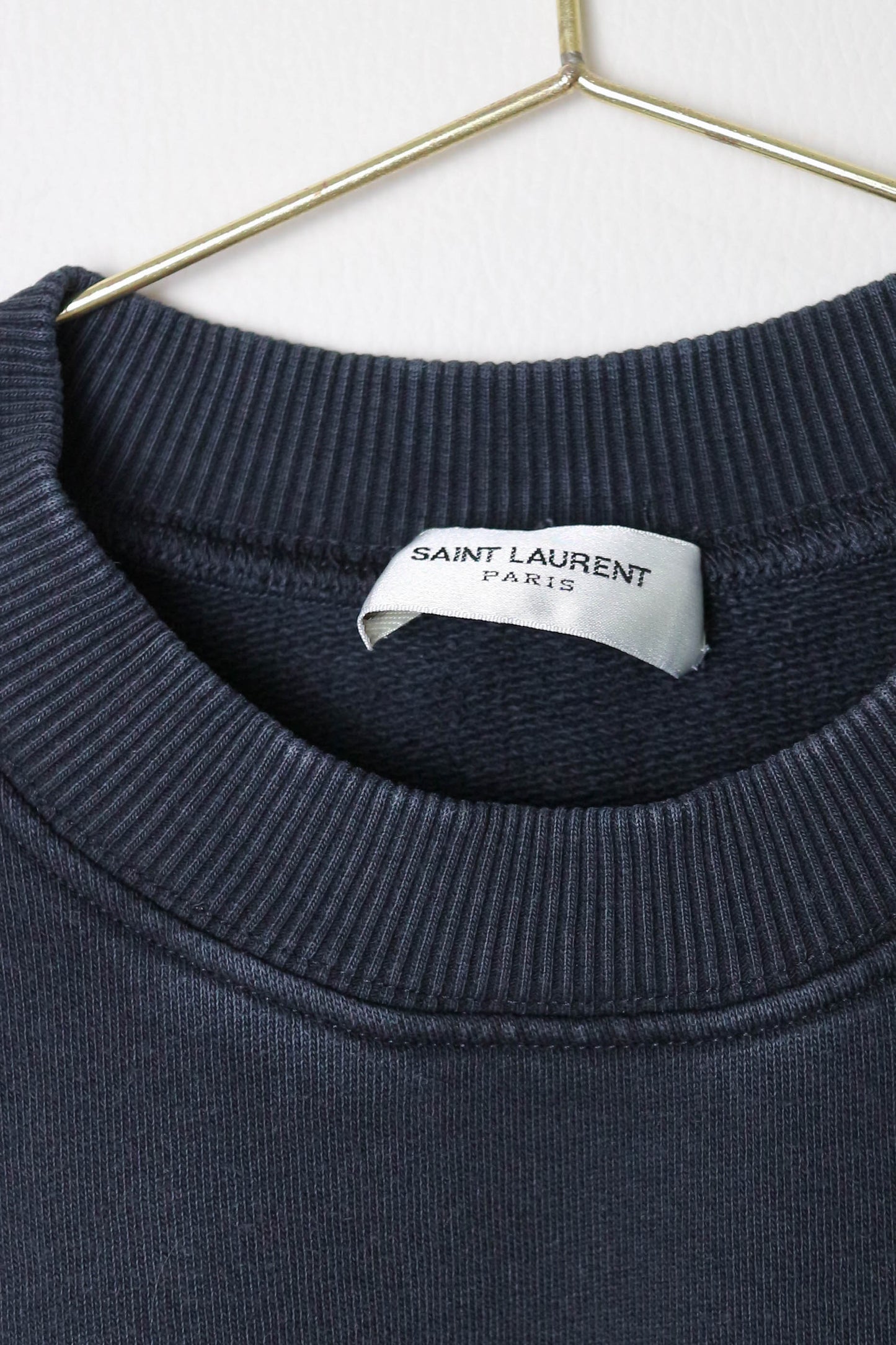 Saint Laurent Cropped Logo Sweater