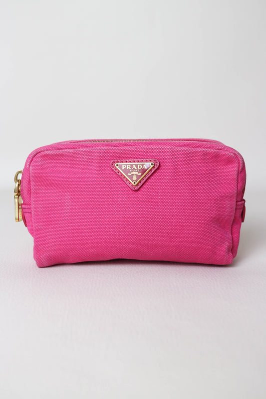 Prada Denim Toiletry Pouch