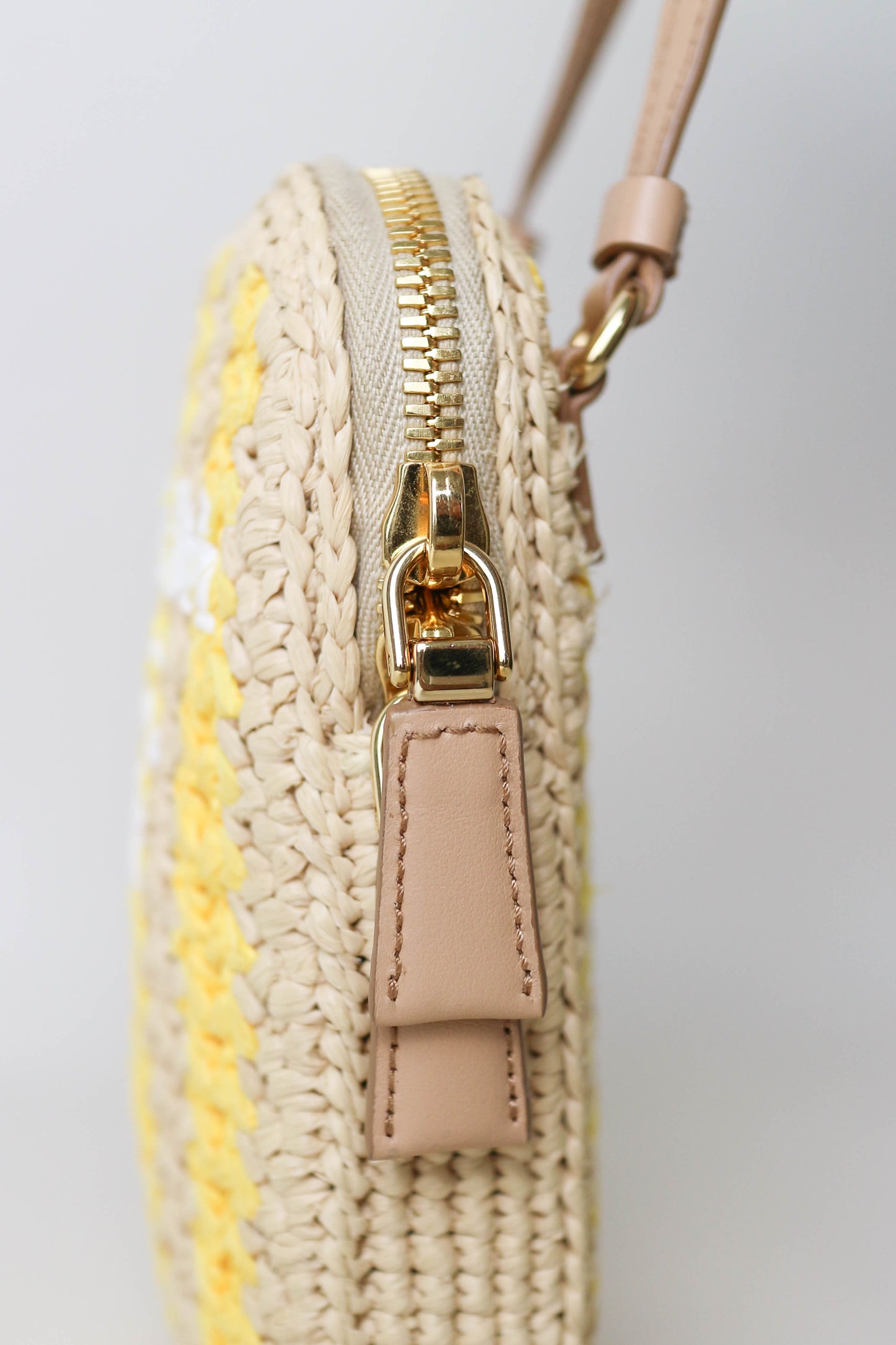 Prada Raffia Phone Pouch Bag