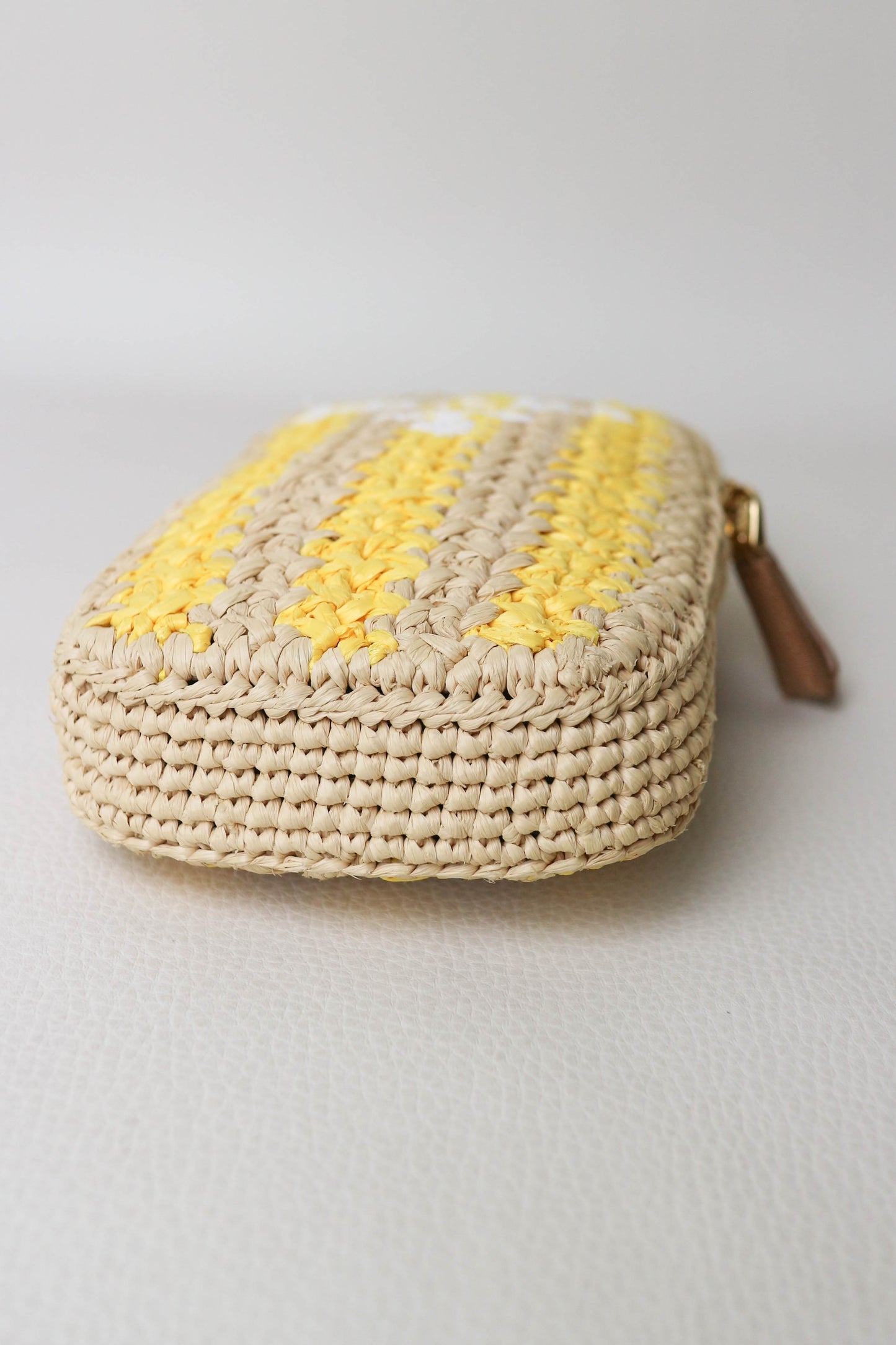 Prada Raffia Phone Pouch Bag