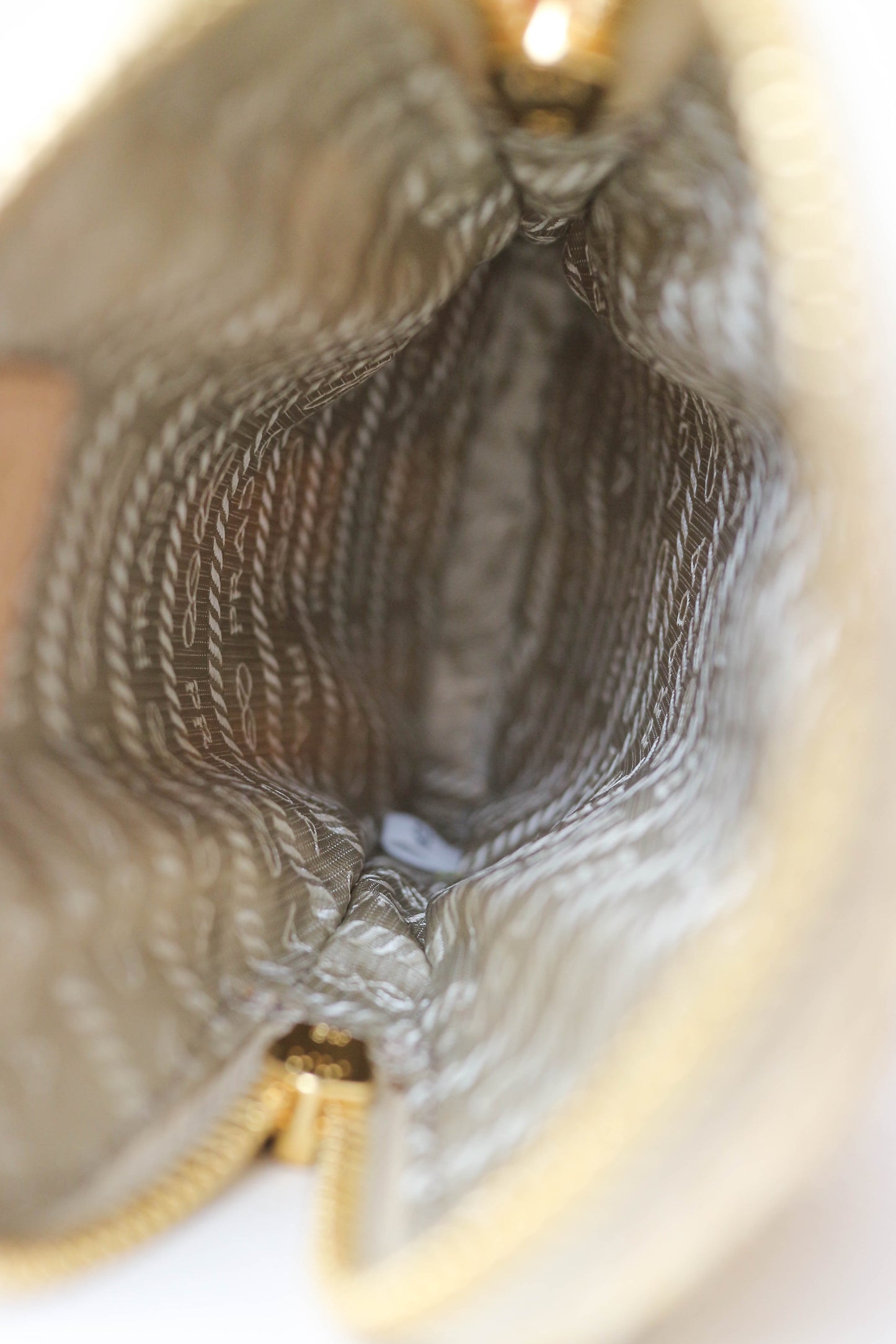 Prada Raffia Phone Pouch Bag