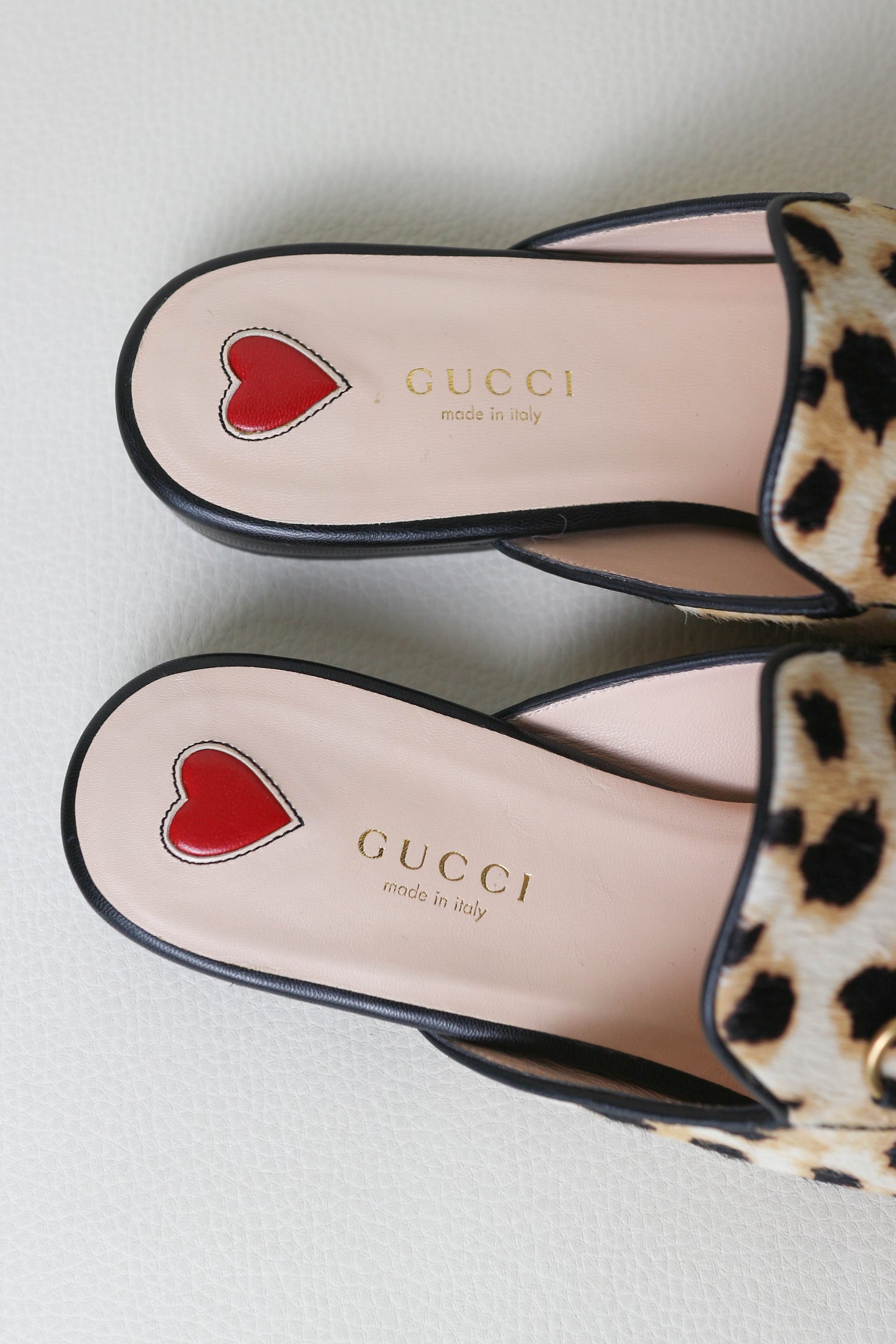 Gucci Princetown Loafers Leopard