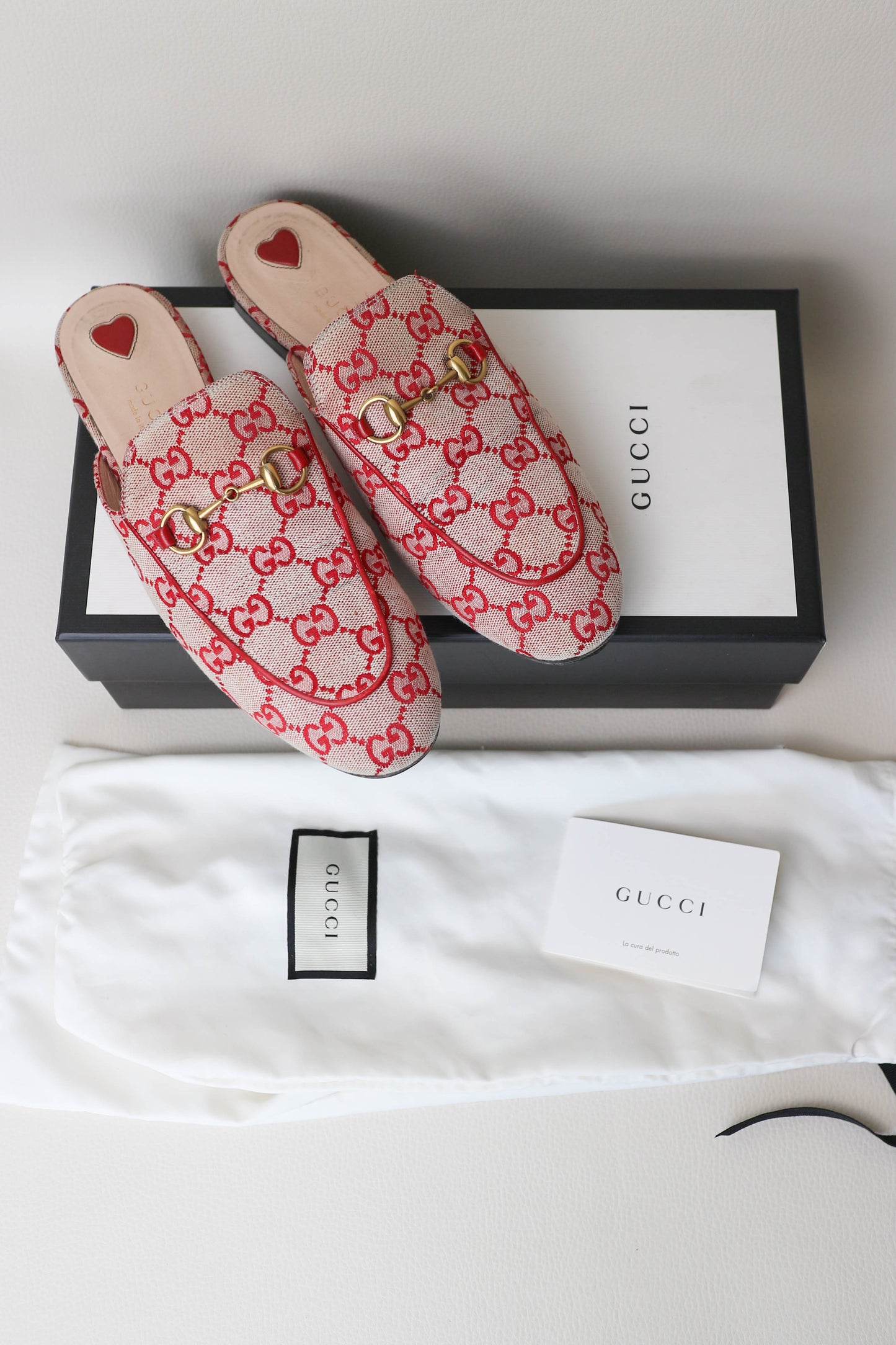 Gucci Princetown Loafers Red