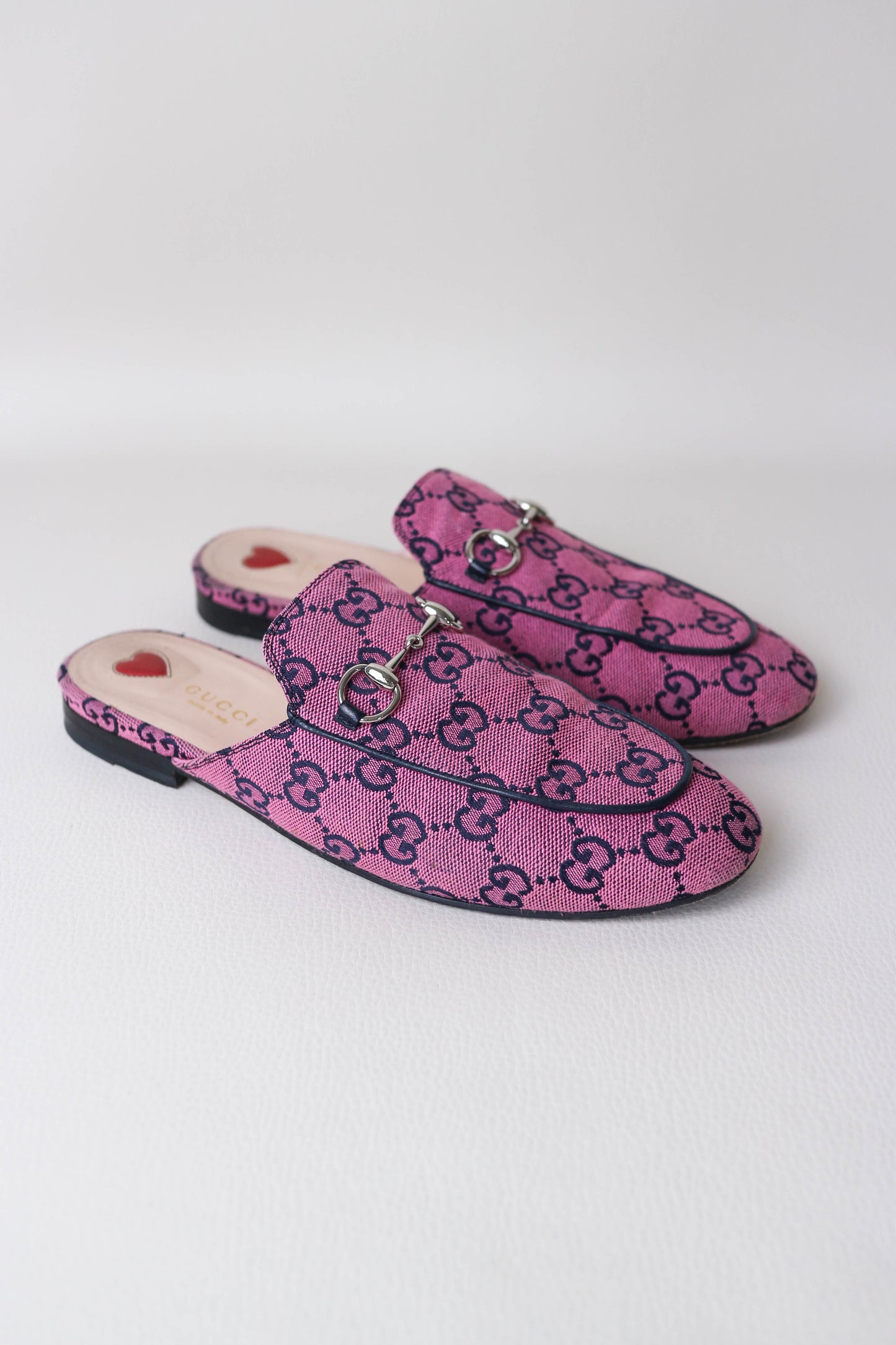 Gucci Princetown Loafers Pink/Navy