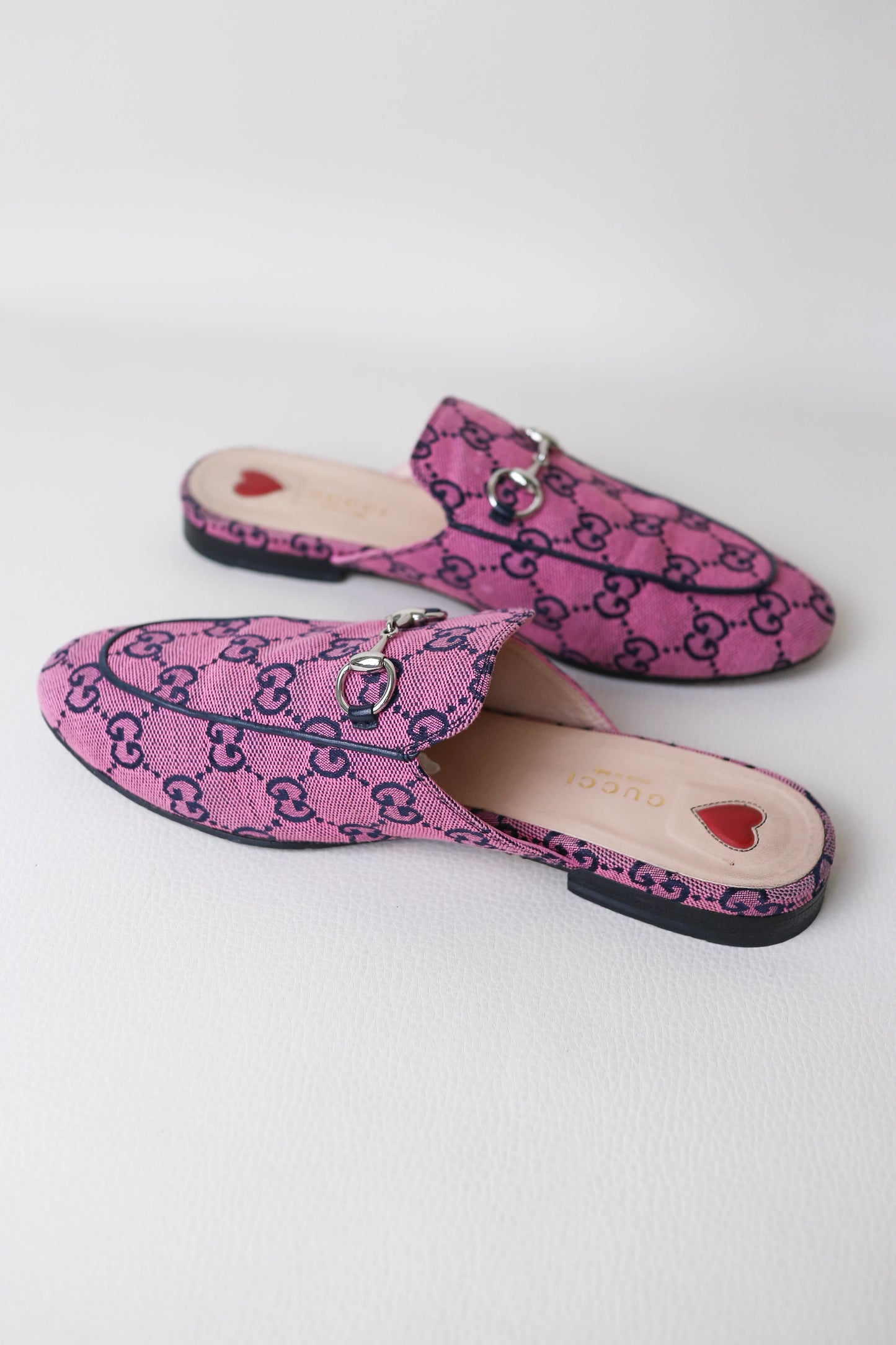 Gucci Princetown Loafers Pink/Navy