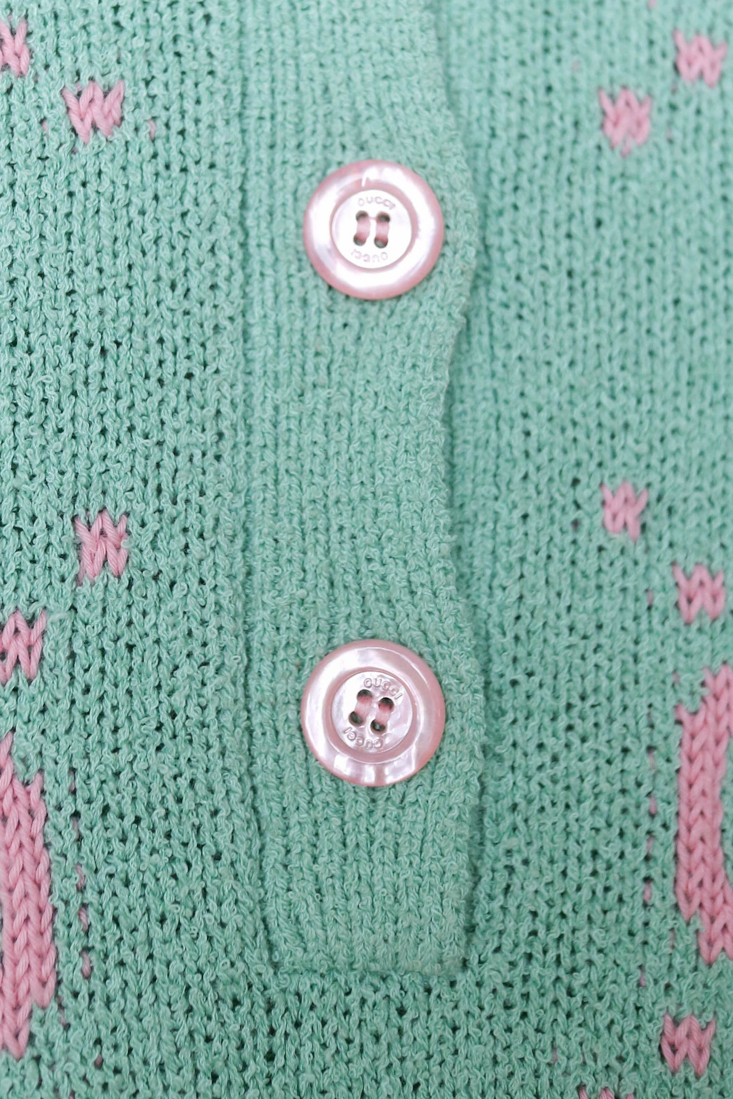 Gucci Logo Top Green/Pink