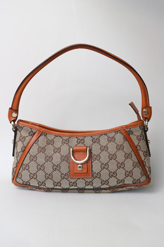 Gucci Vintage Abbey Shoulder Bag Brown