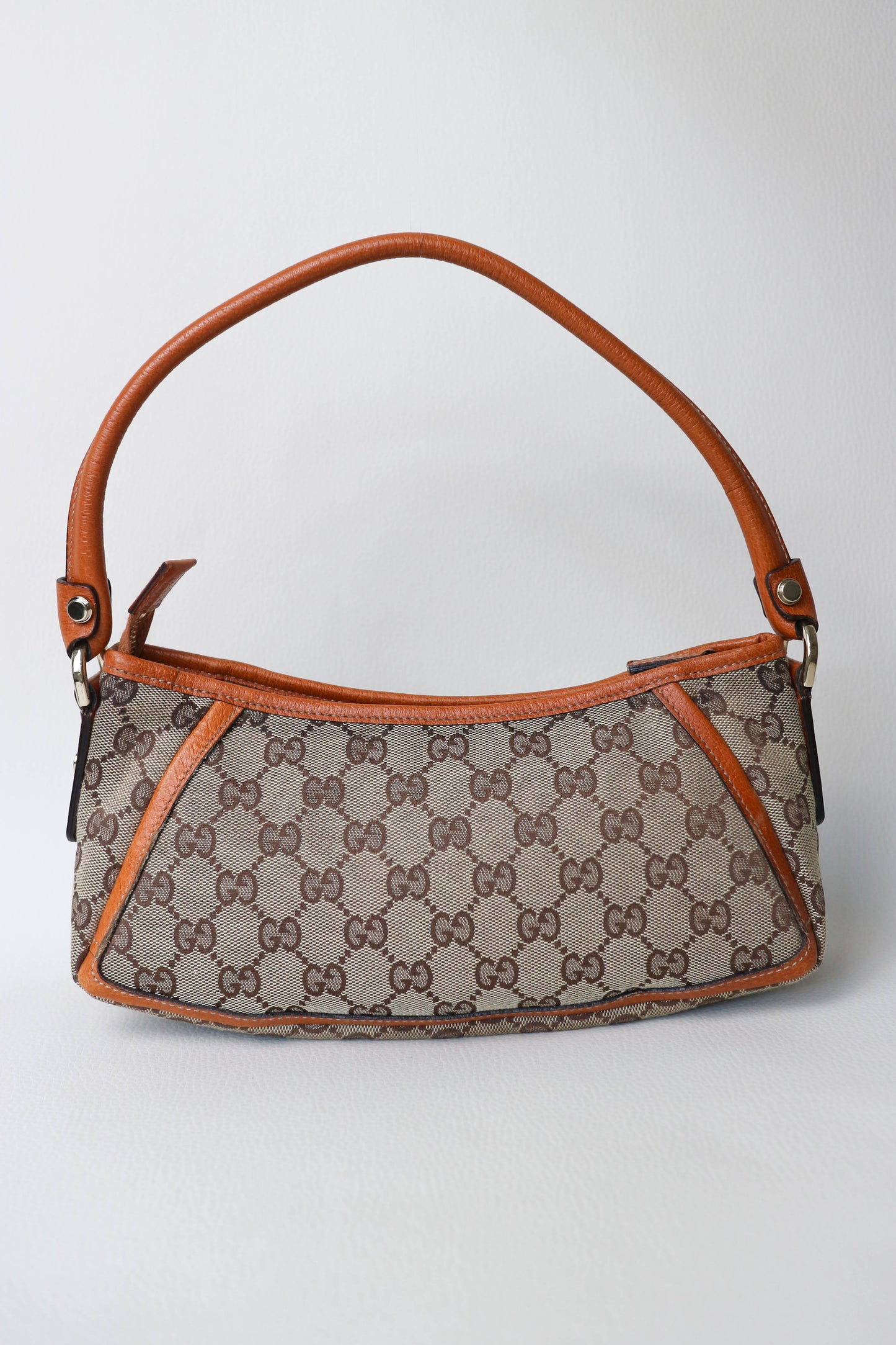 Gucci Vintage Abbey Shoulder Bag Brown
