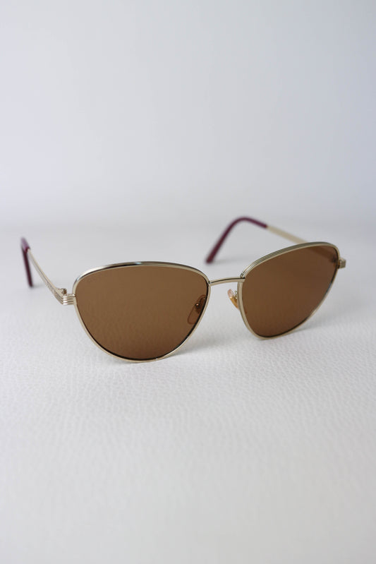 Gucci Cat Eye Sunglasses Gold