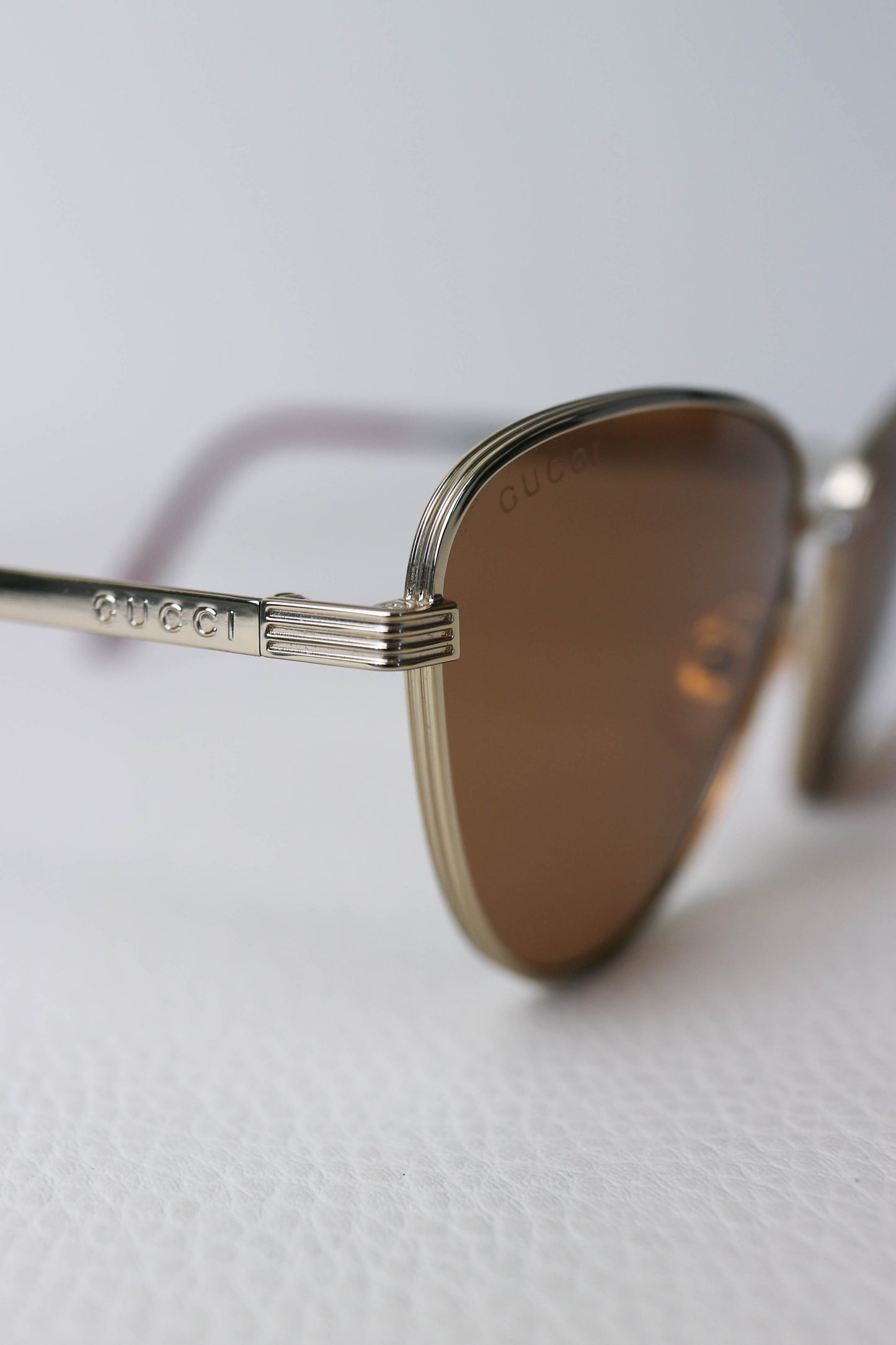 Gucci Cat Eye Sunglasses Gold