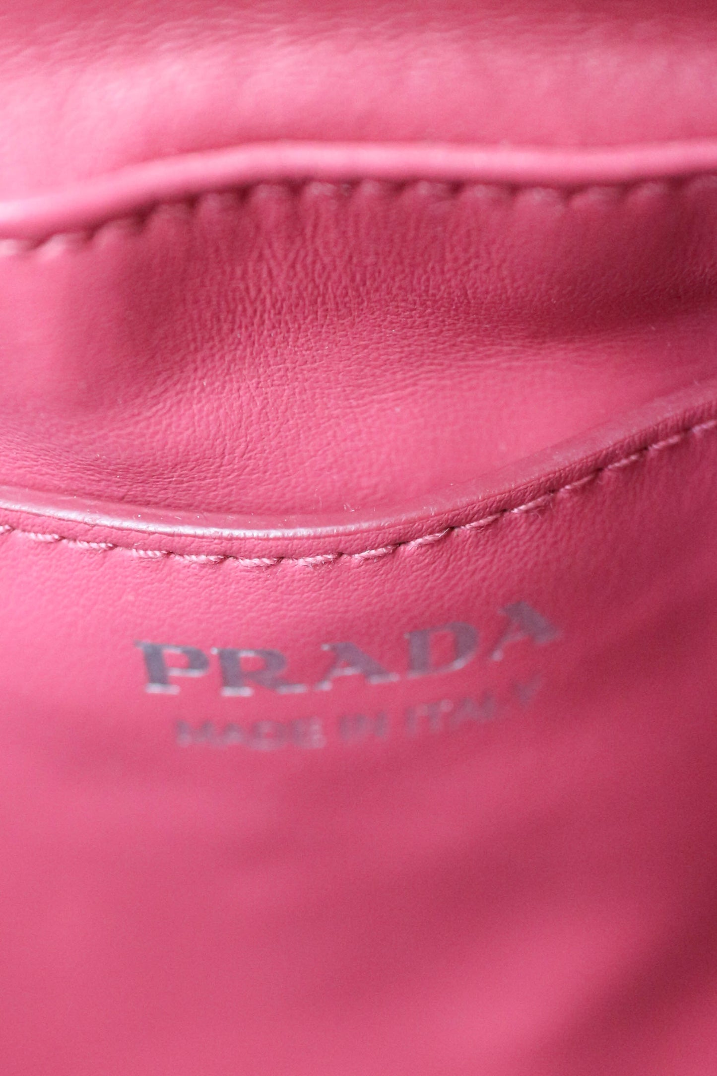 Prada Leather Crossbody Bag Pink