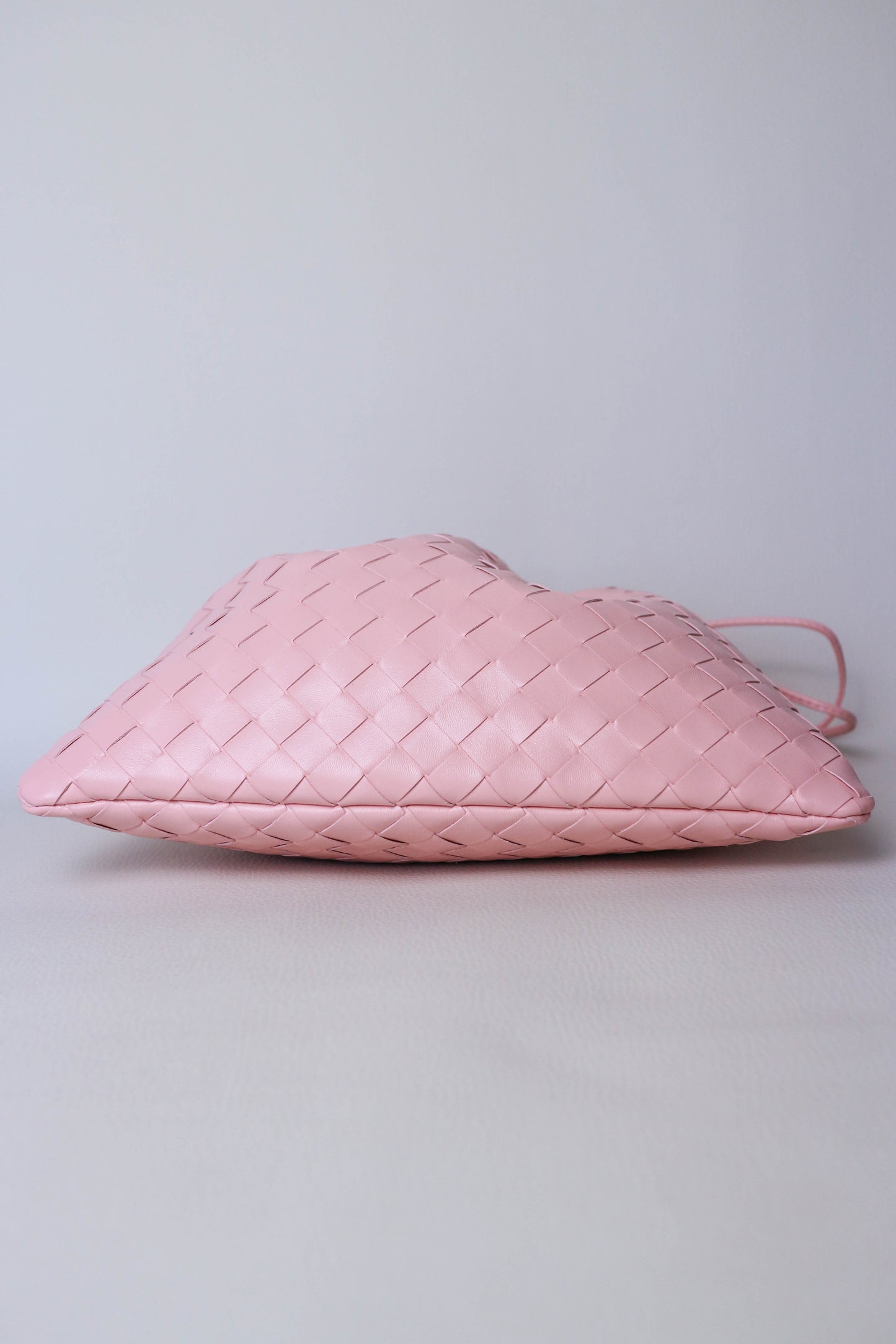 Bottega Veneta Intrecciato Pouch Bag Pink
