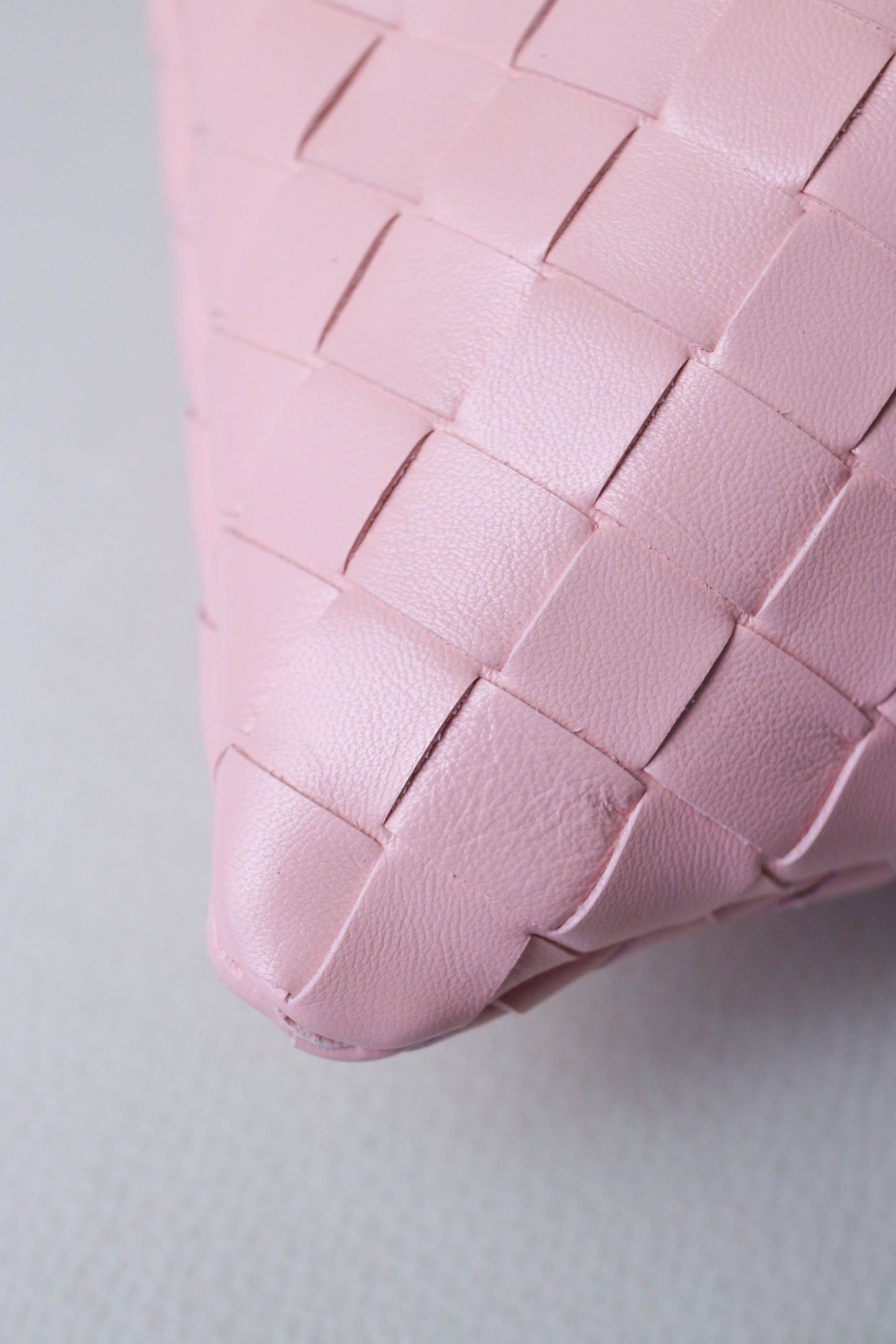 Bottega Veneta Intrecciato Pouch Bag Pink