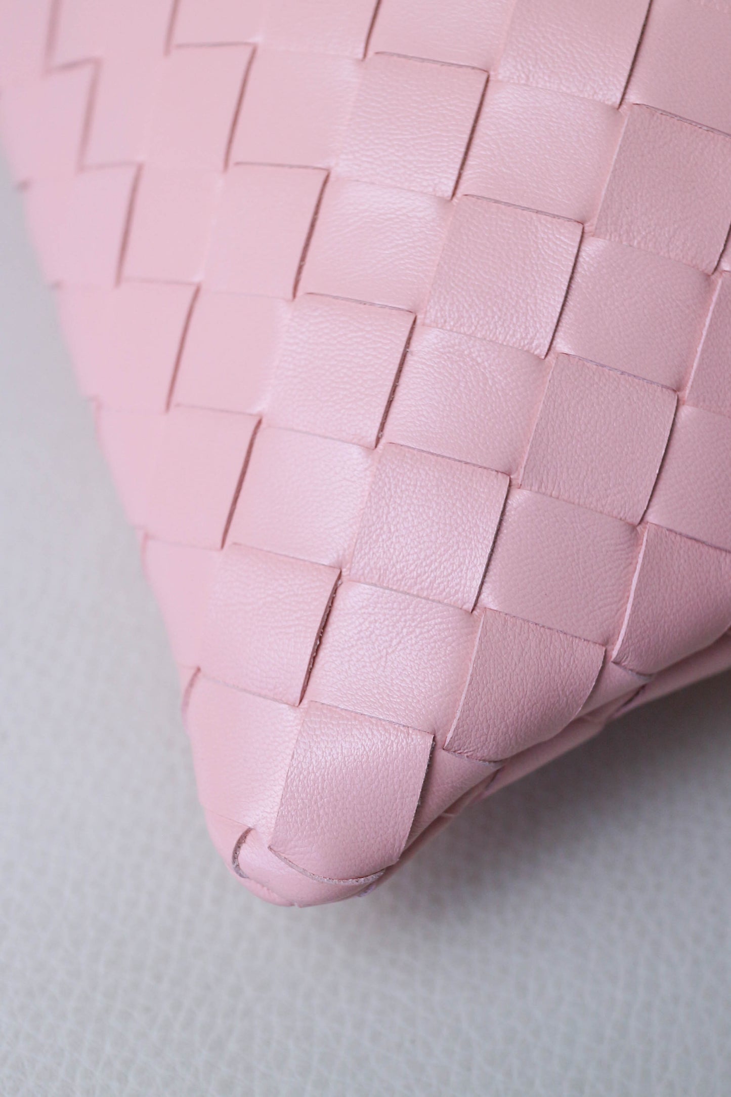 Bottega Veneta Intrecciato Pouch Bag Pink
