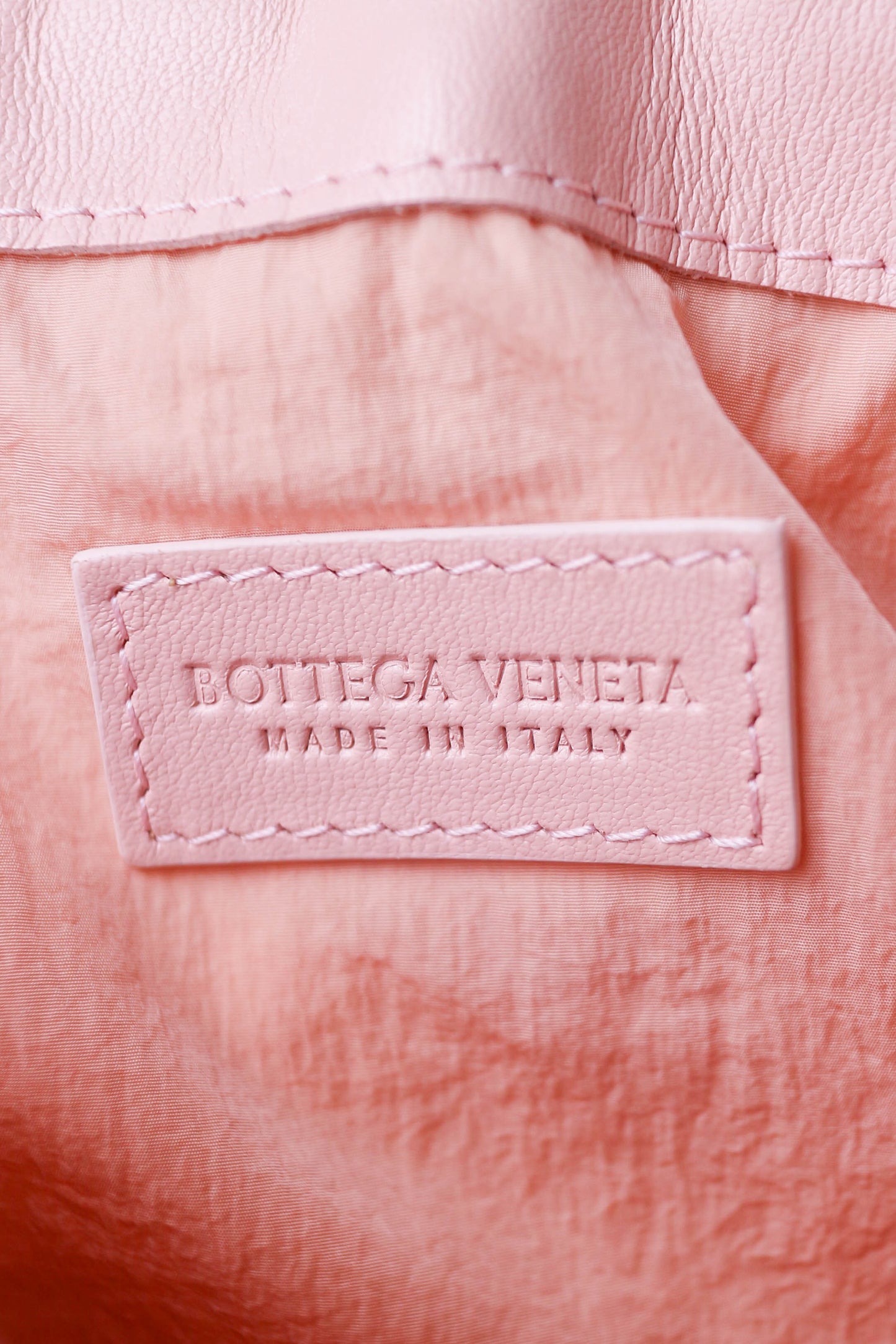 Bottega Veneta Intrecciato Pouch Bag Pink