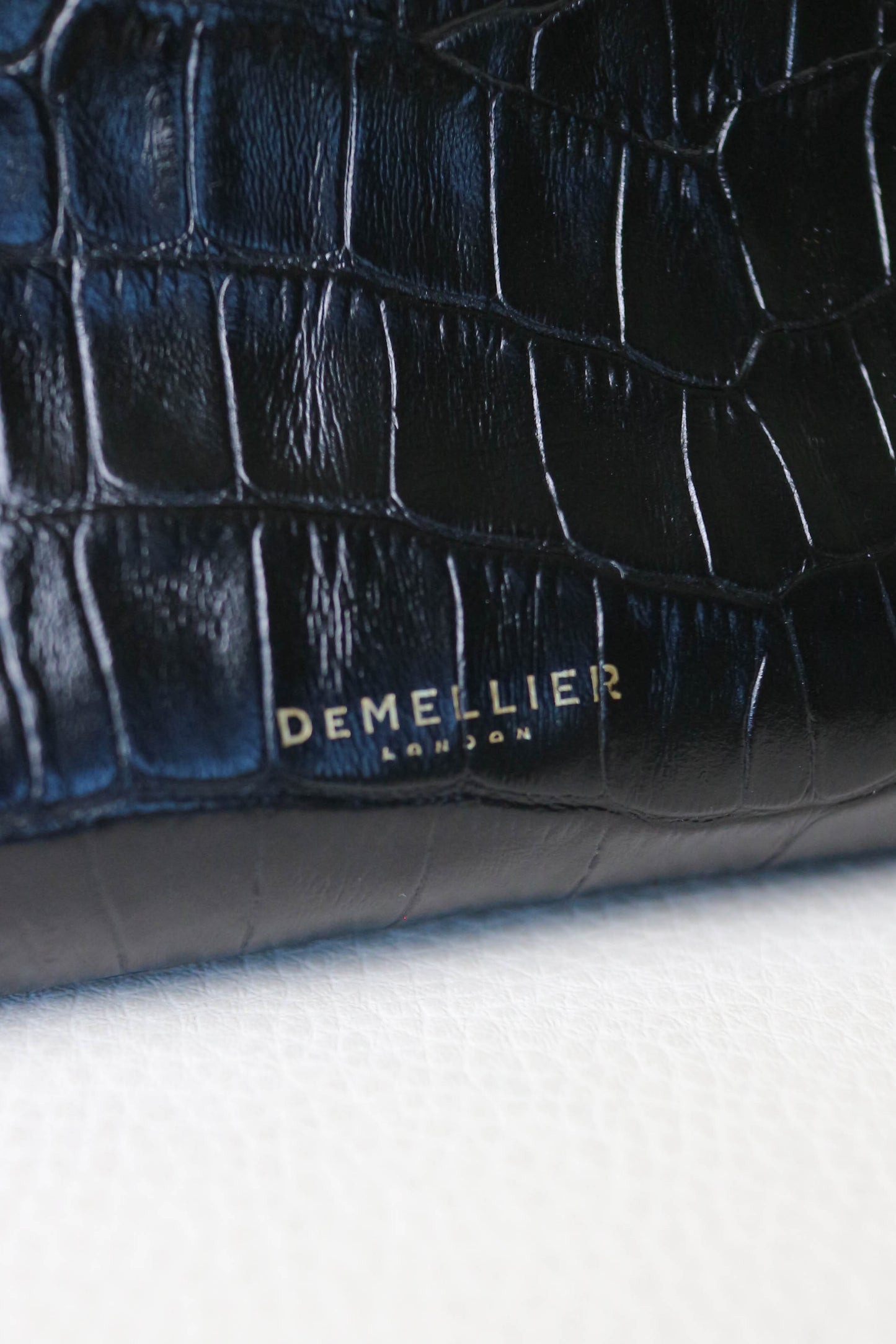 DeMellier Croco Clutch Bag