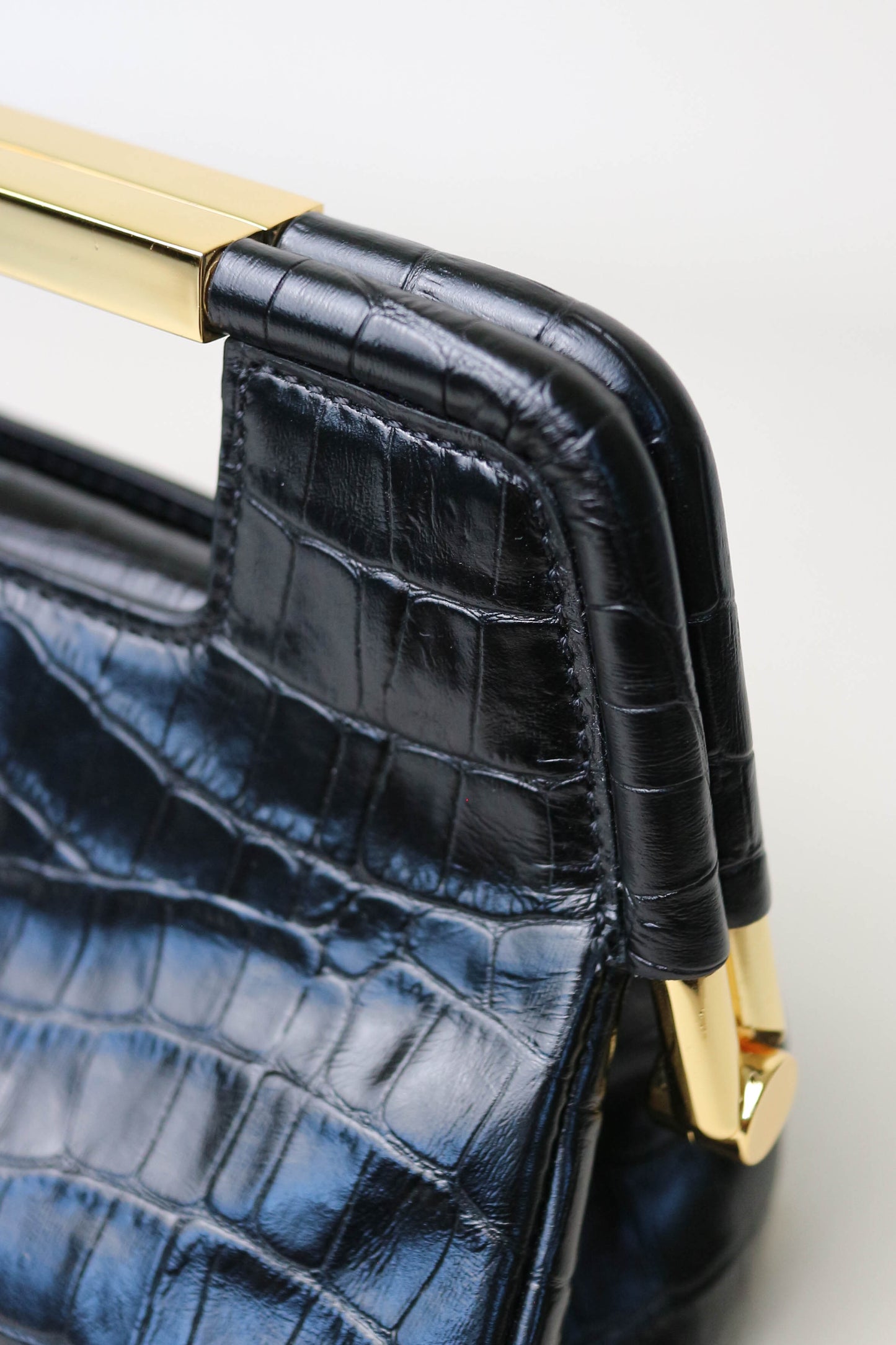 DeMellier Croco Clutch Bag
