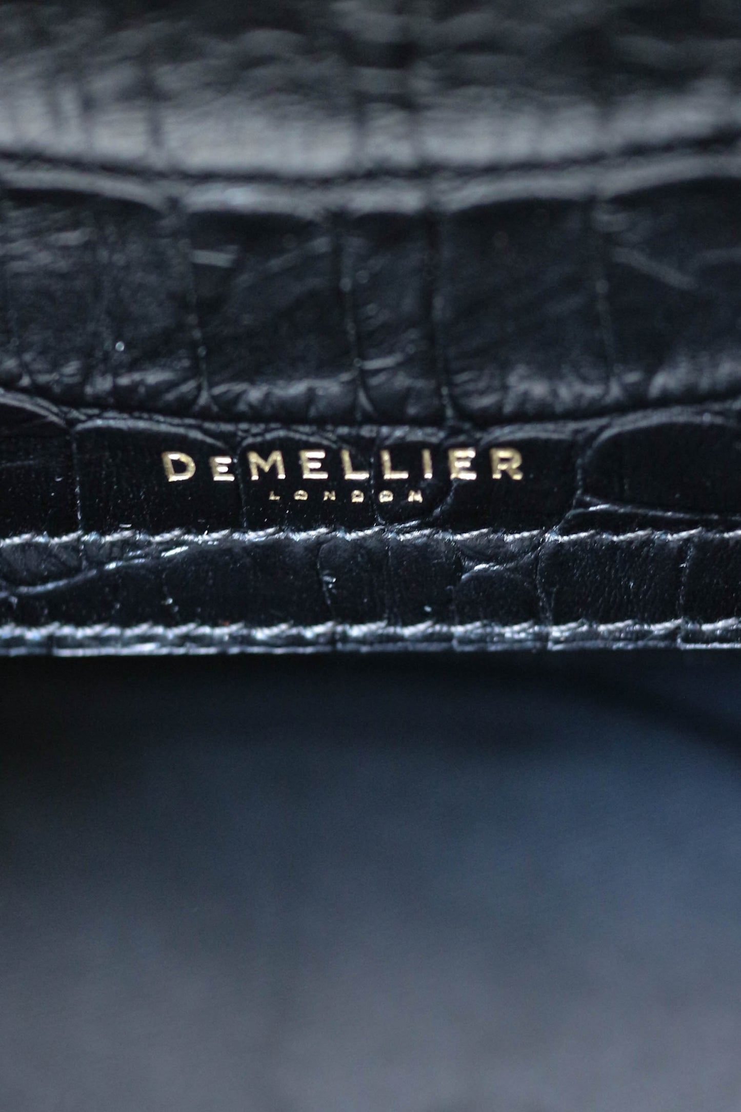 DeMellier Croco Clutch Bag