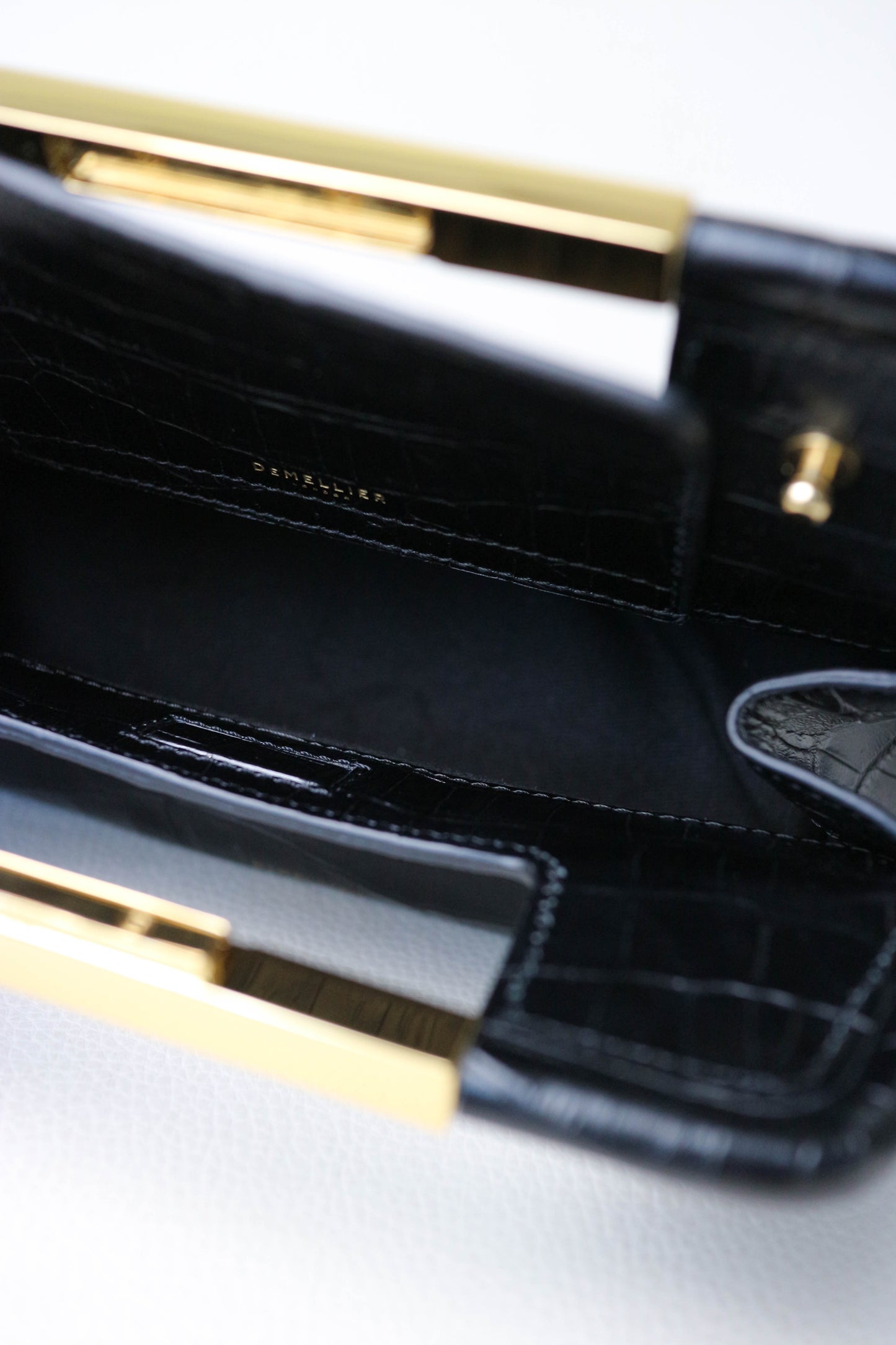 DeMellier Croco Clutch Bag