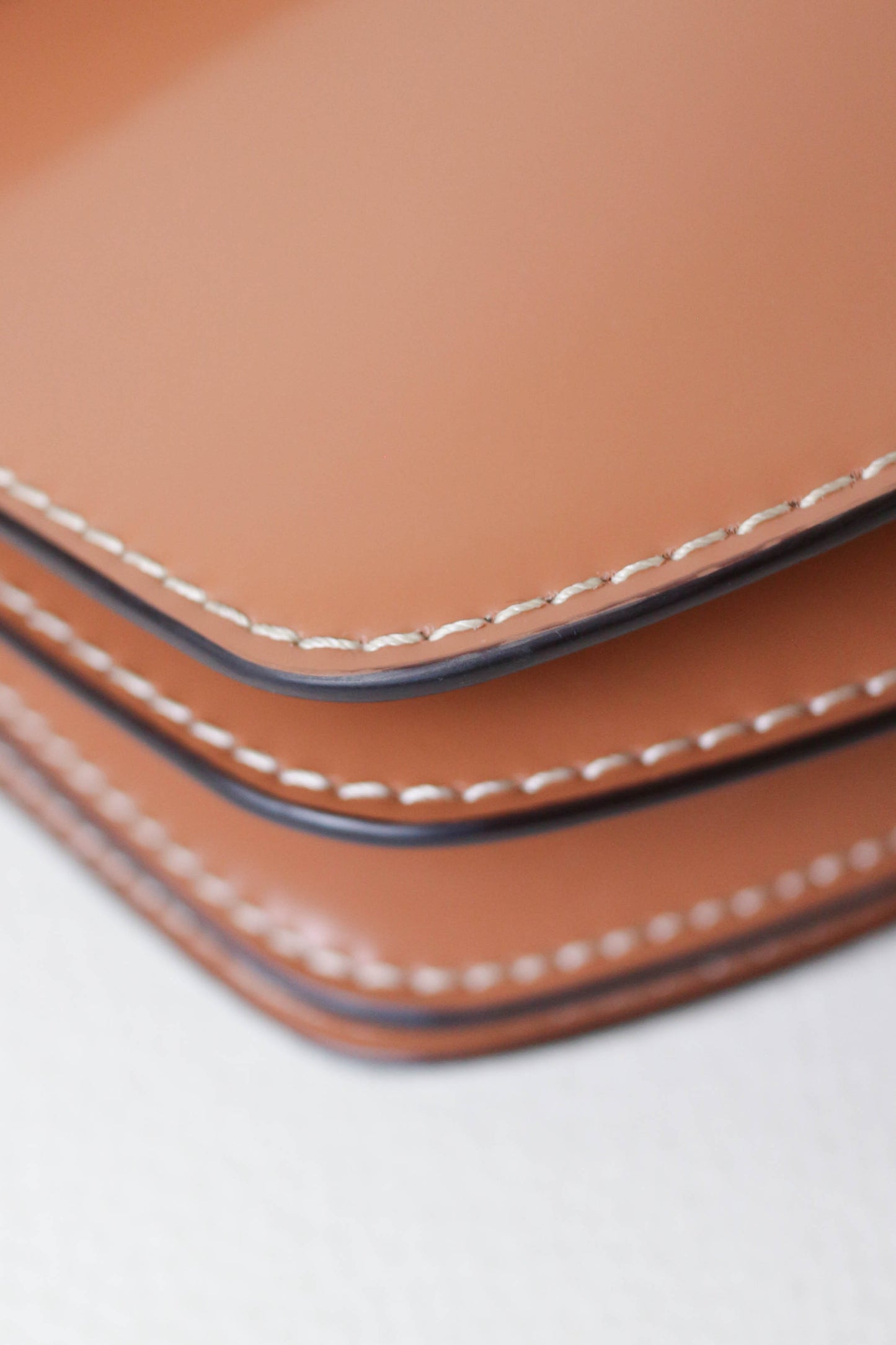 GANNI Logo Shoulder Bag Caramel