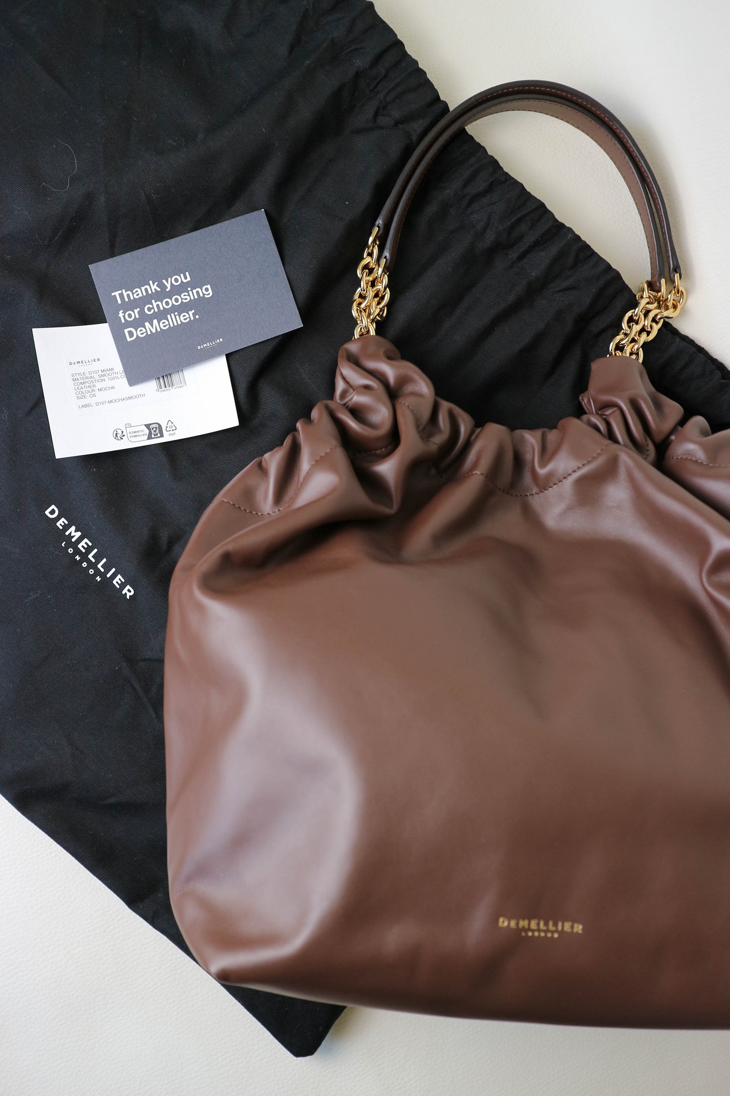 DeMellier Miami Leather Shoulder Bag