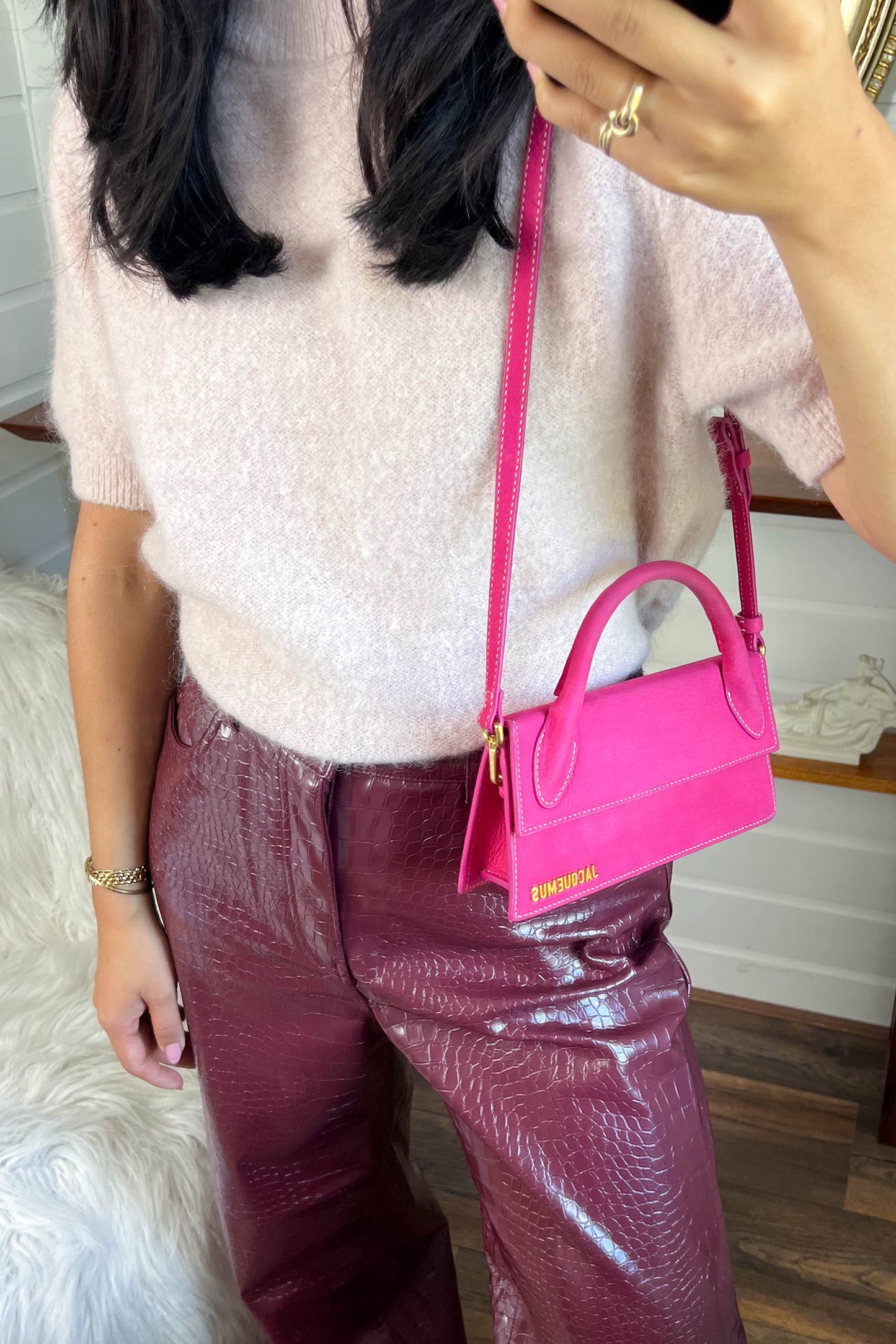 Jacquemus Le Chiquito Long Bag Pink