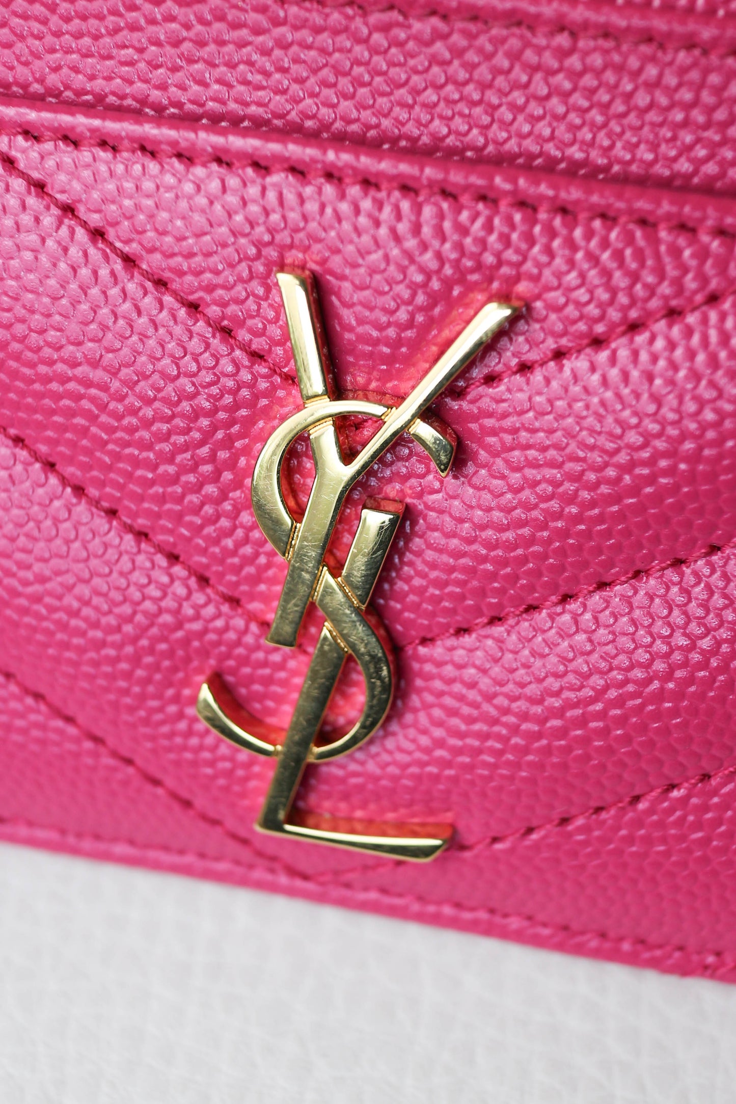 Saint Laurent Cassandre Card Holder Pink